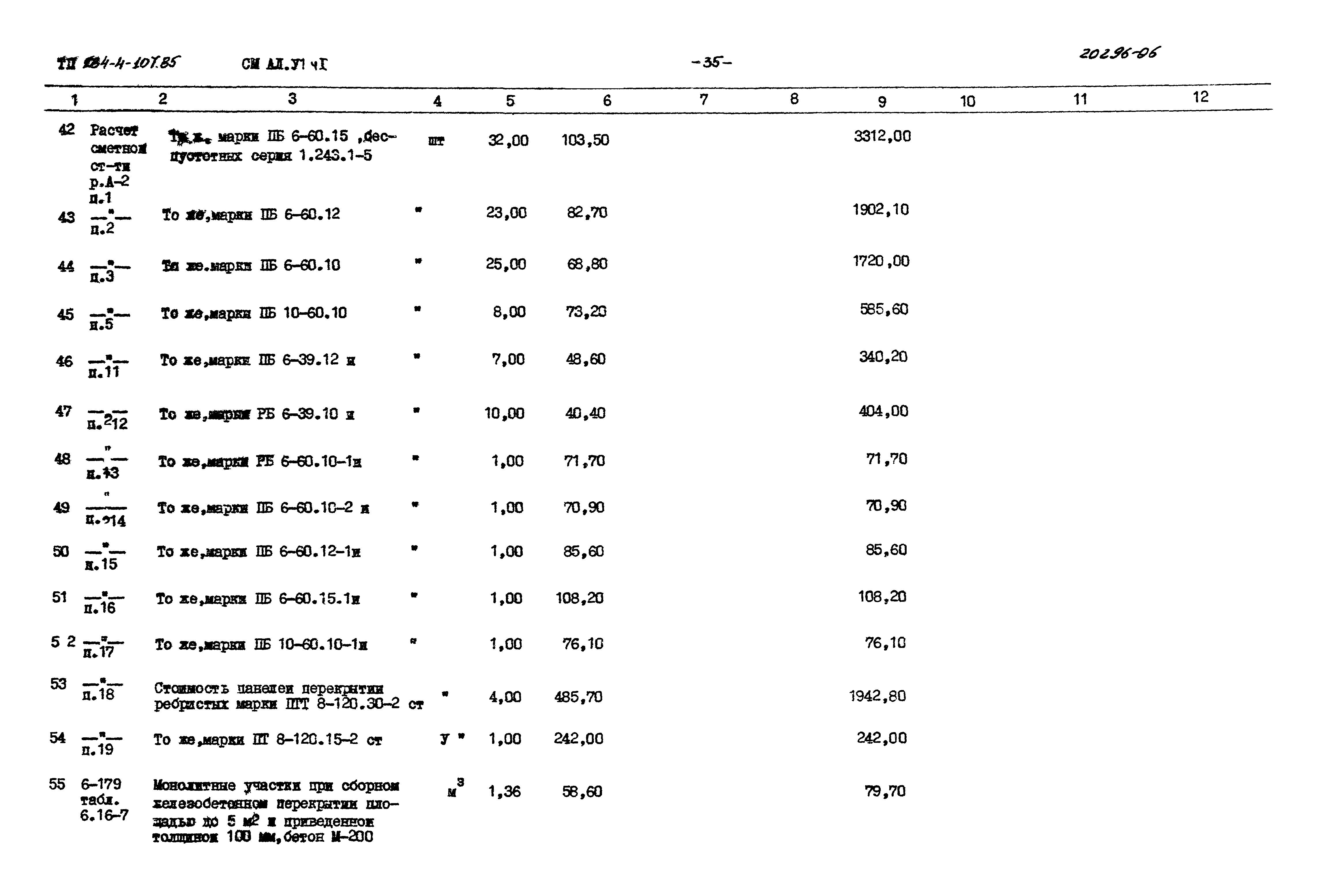 Типовой проект 284-4-107.85