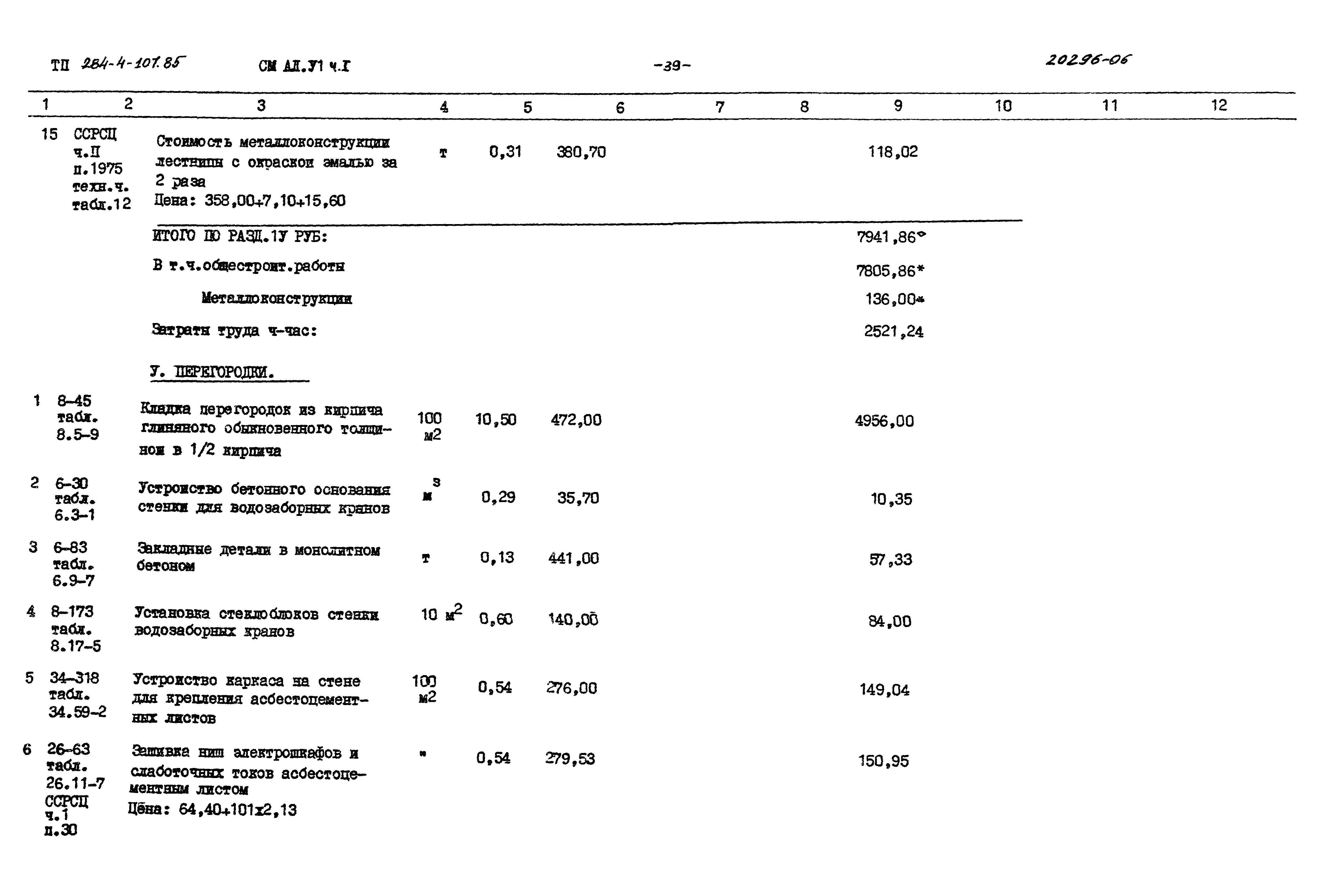 Типовой проект 284-4-107.85