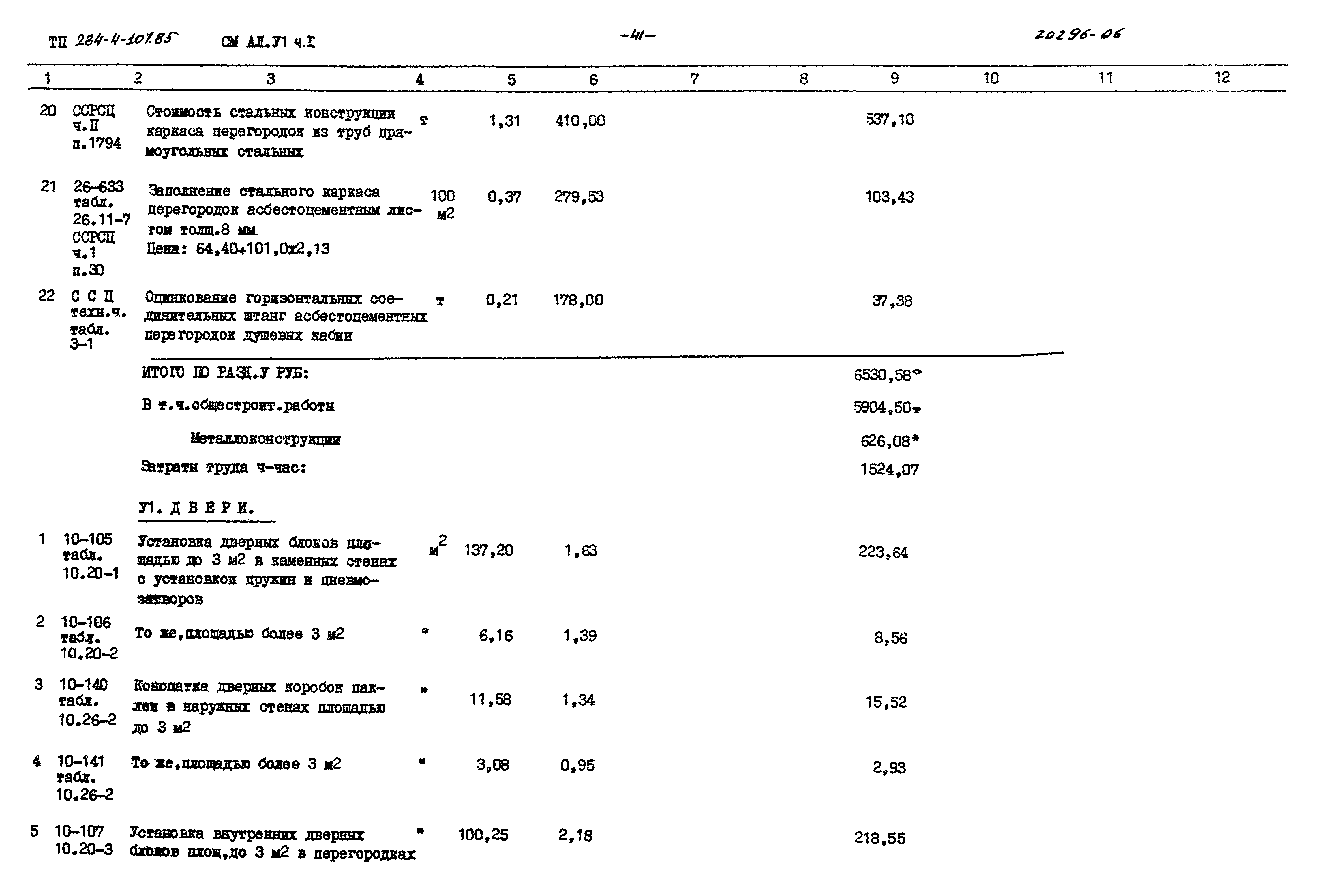 Типовой проект 284-4-107.85