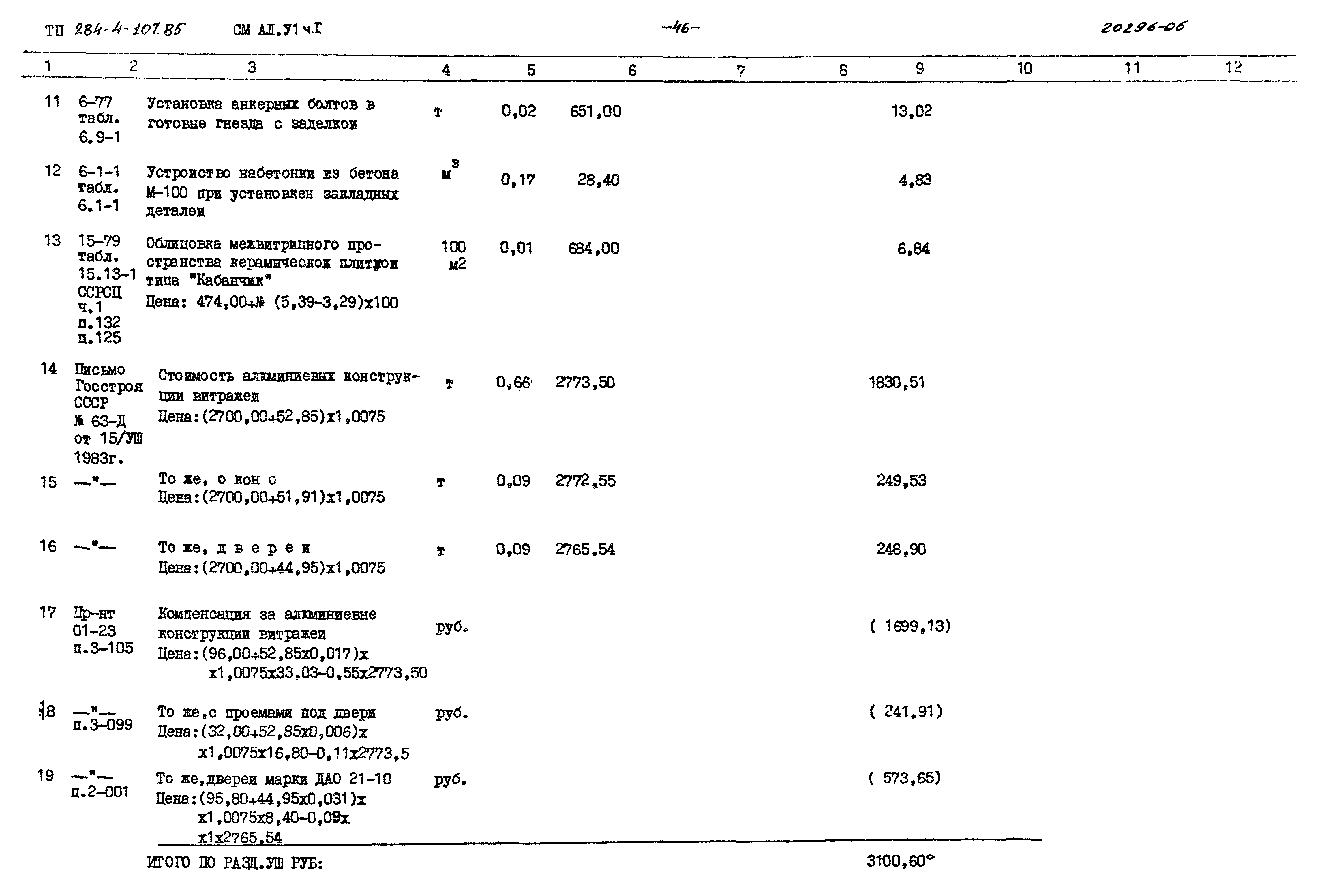 Типовой проект 284-4-107.85