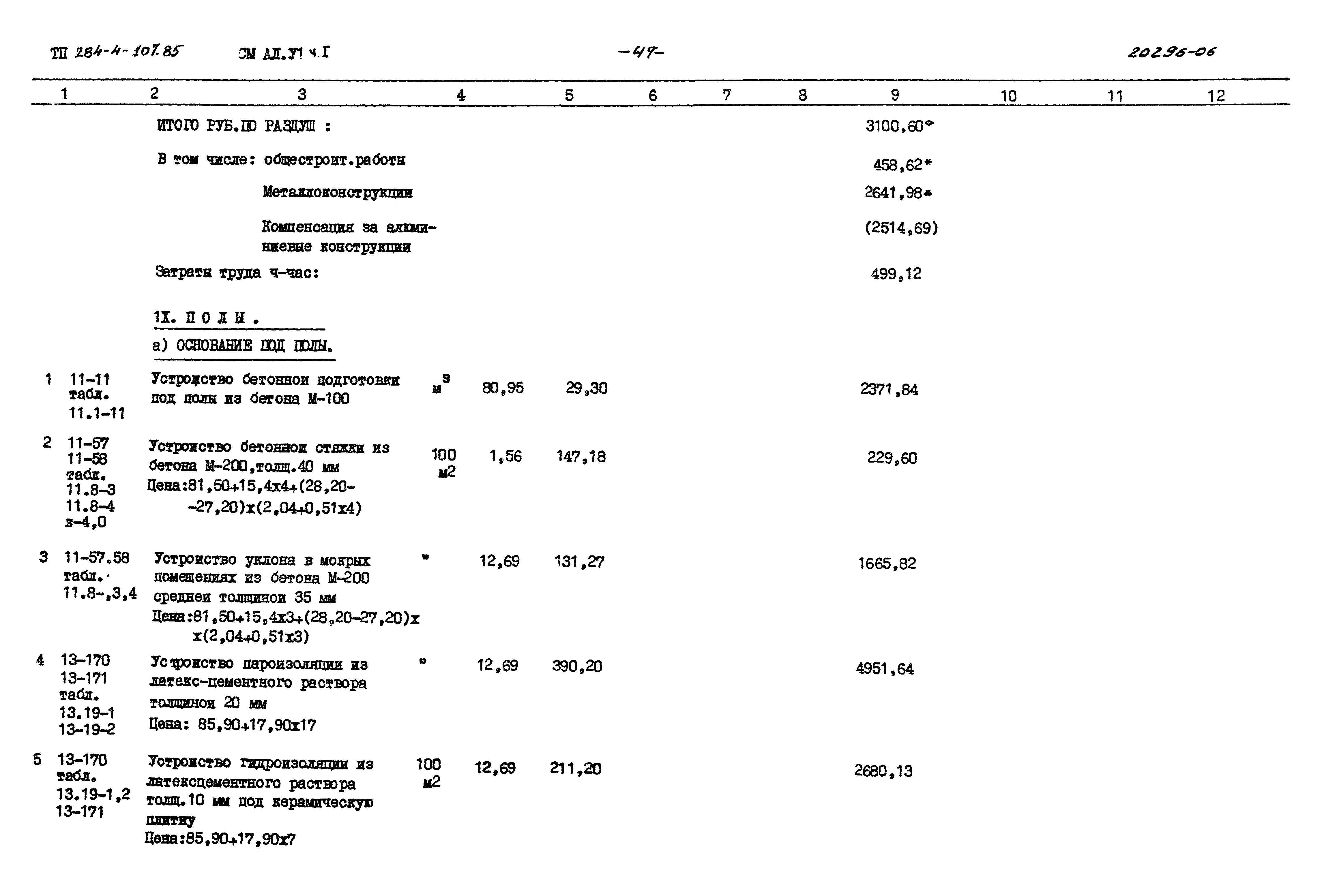 Типовой проект 284-4-107.85