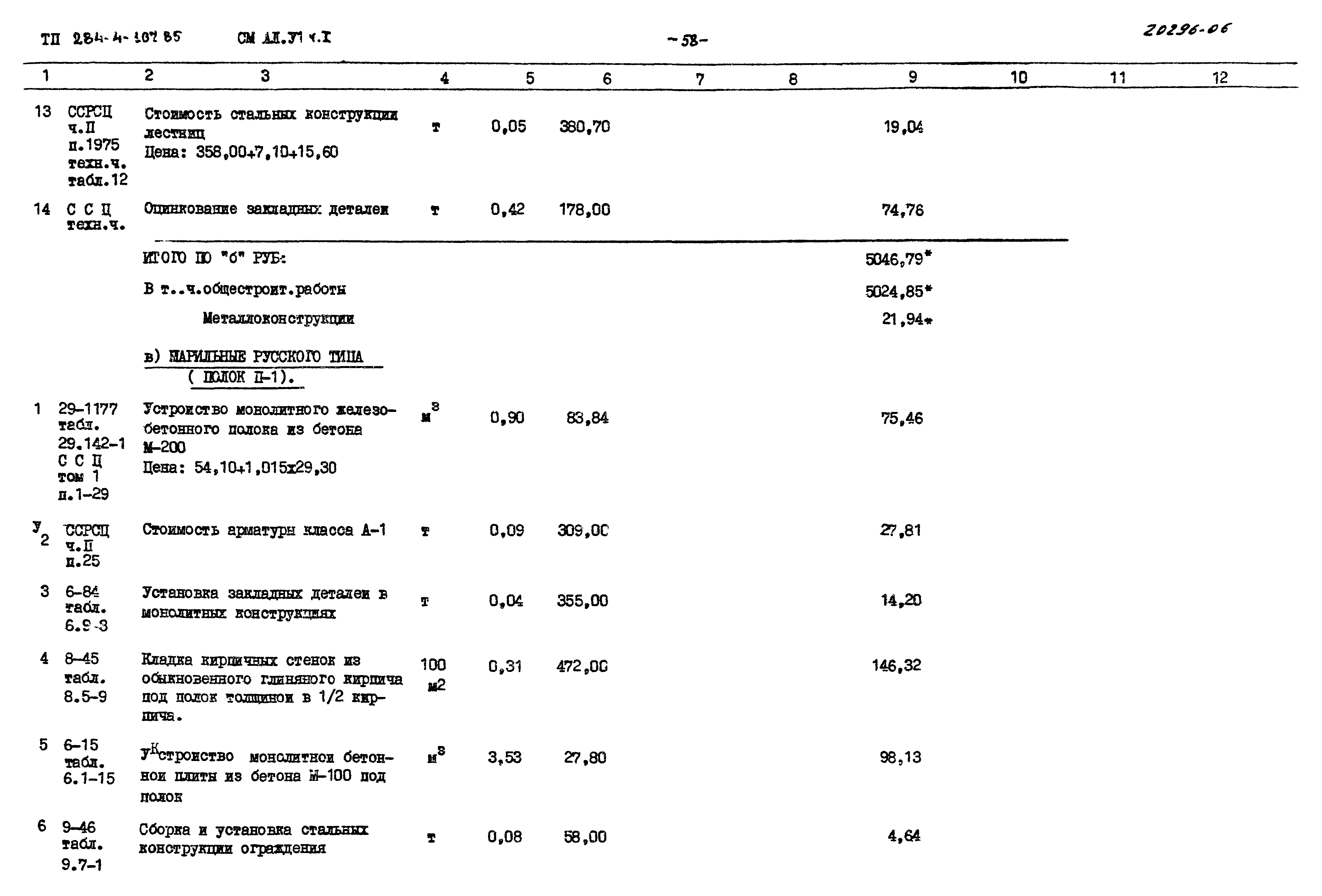 Типовой проект 284-4-107.85