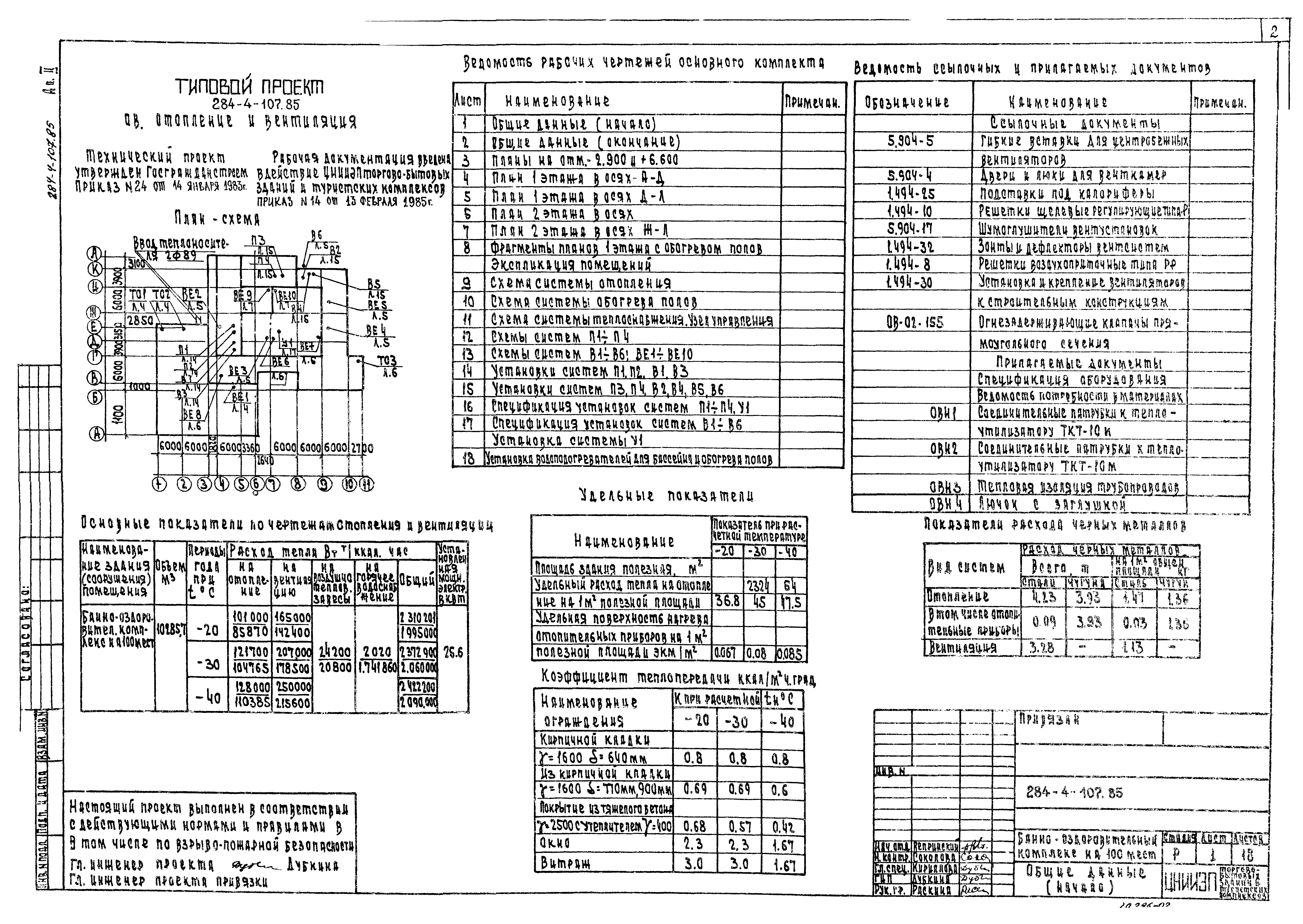 Типовой проект 284-4-107.85