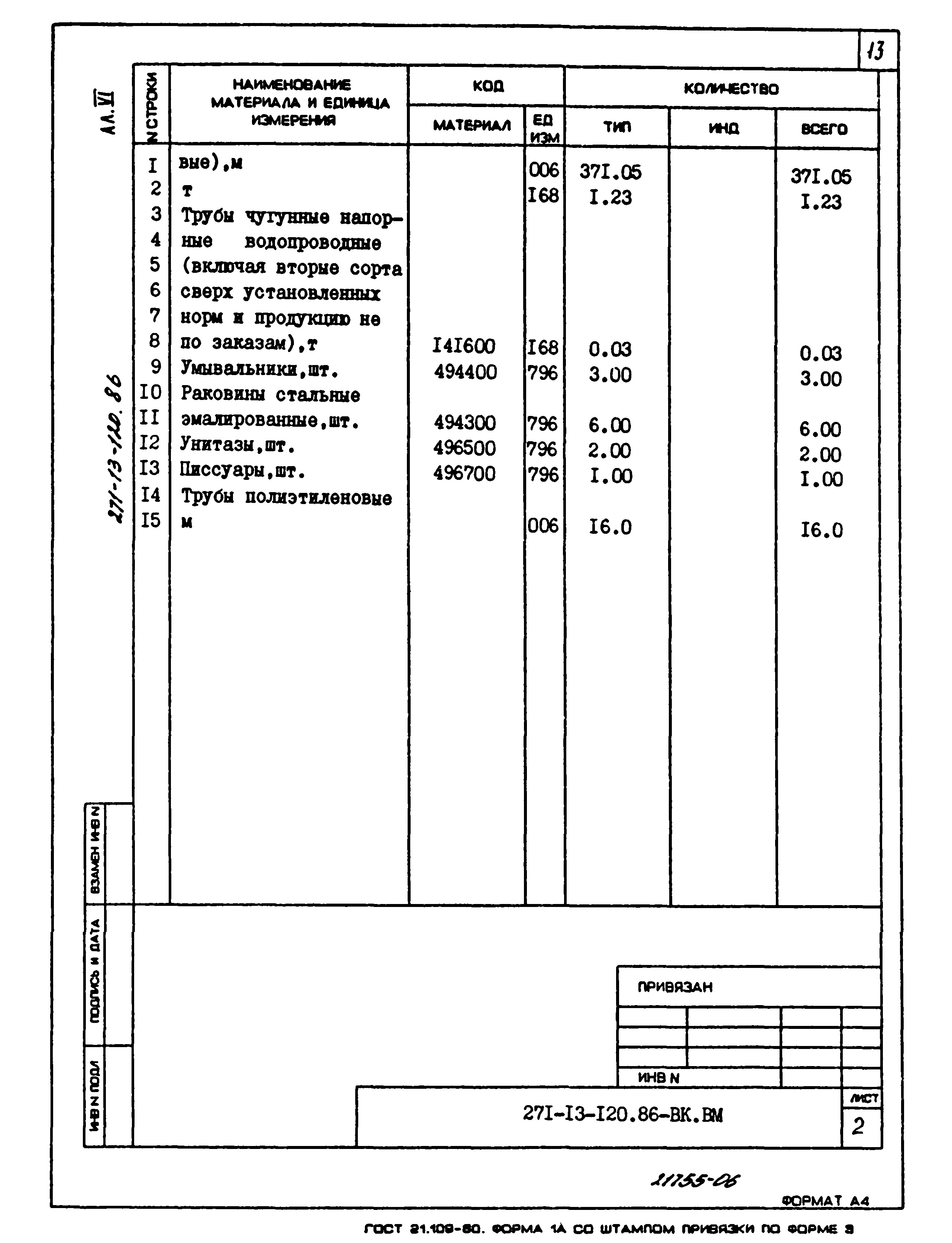 Типовой проект 271-13-120.86