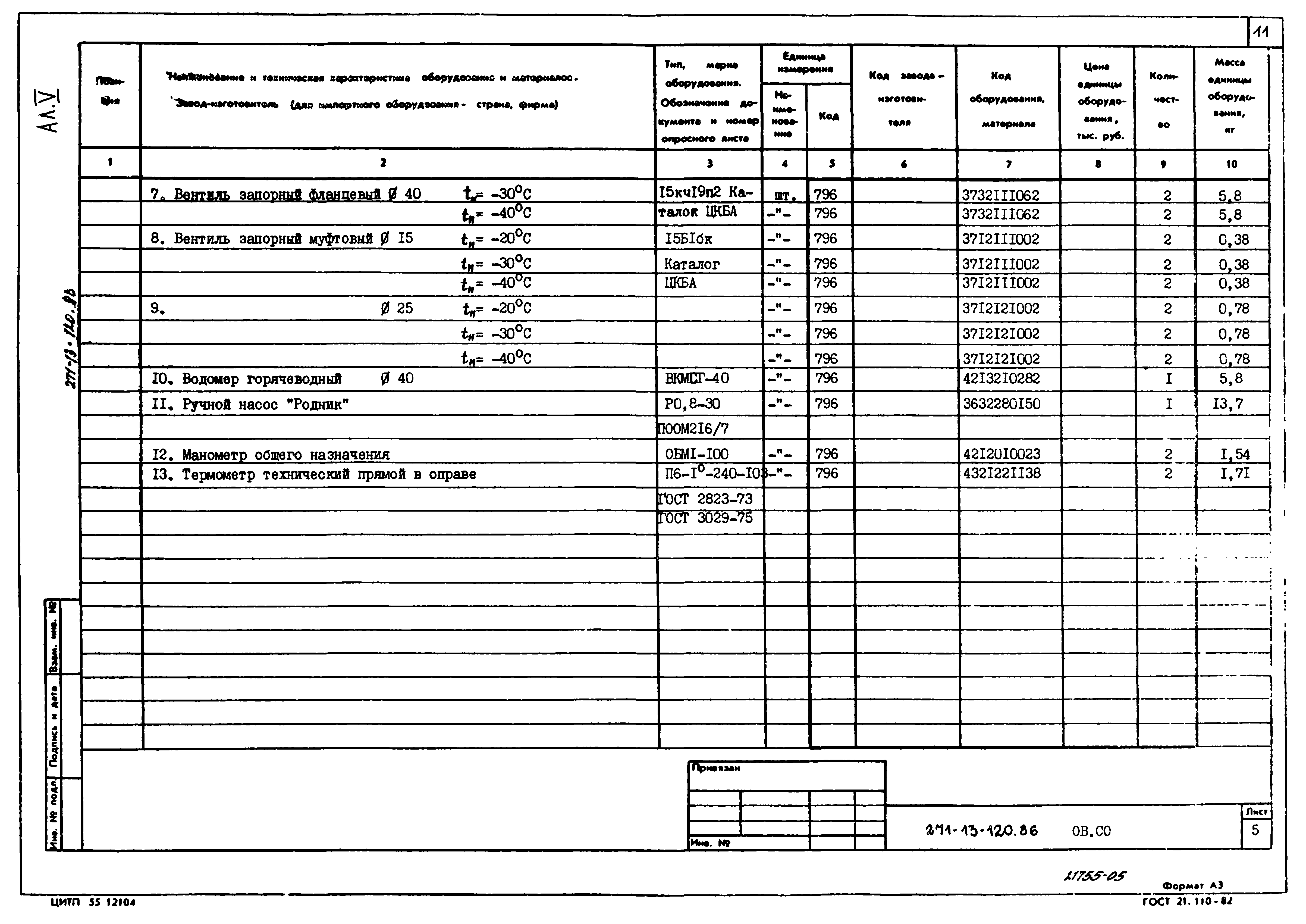 Типовой проект 271-13-120.86