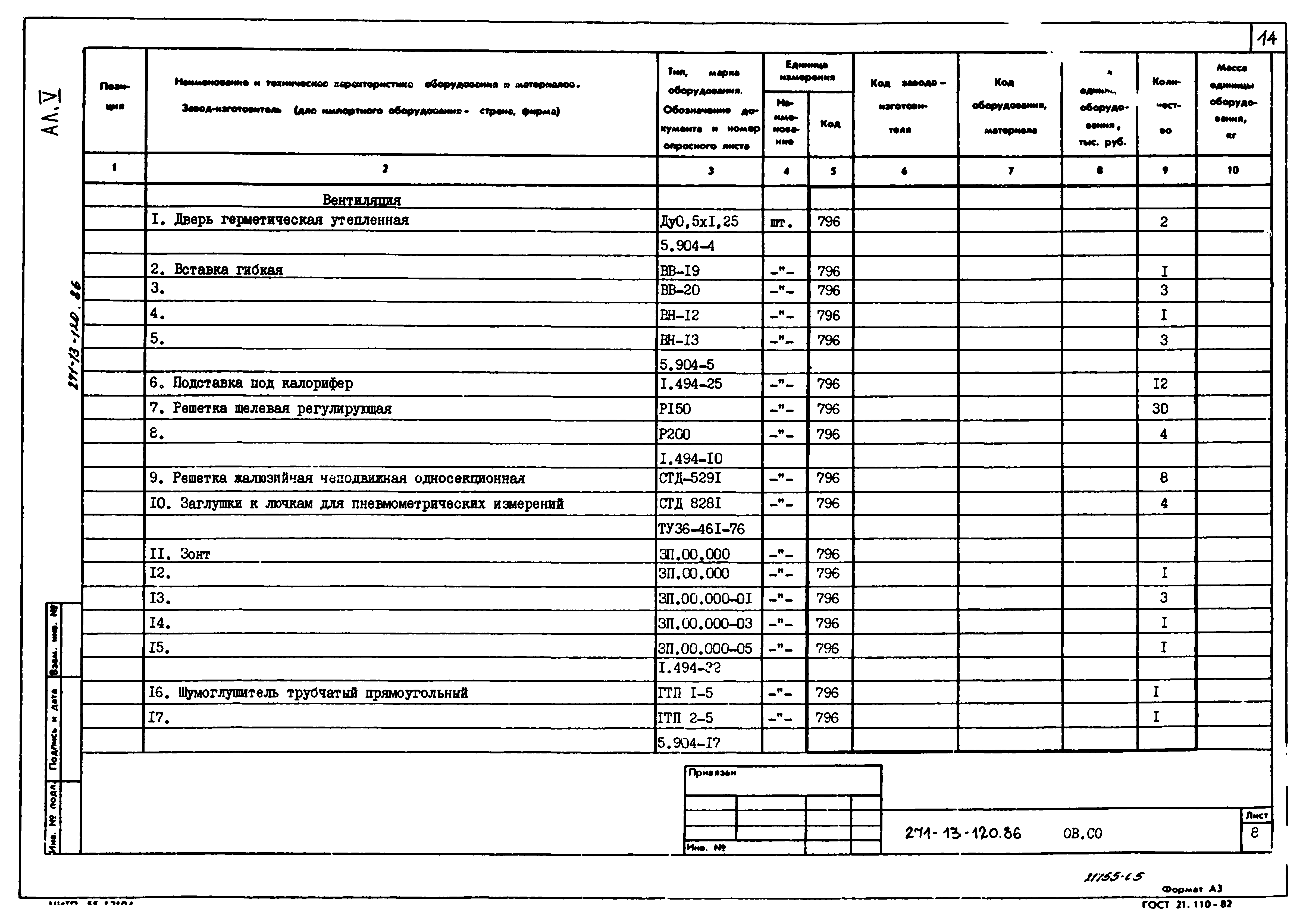 Типовой проект 271-13-120.86