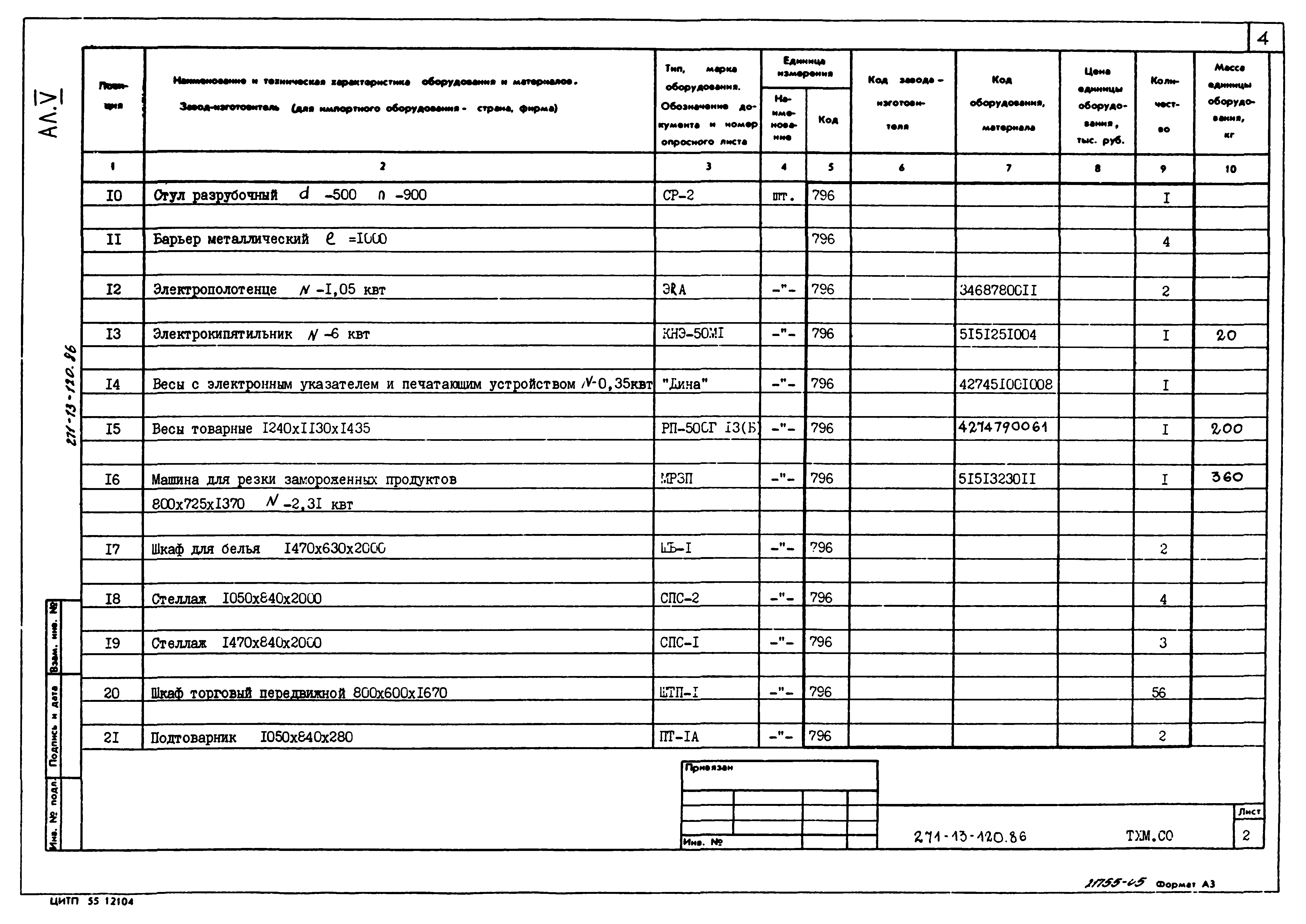 Типовой проект 271-13-120.86