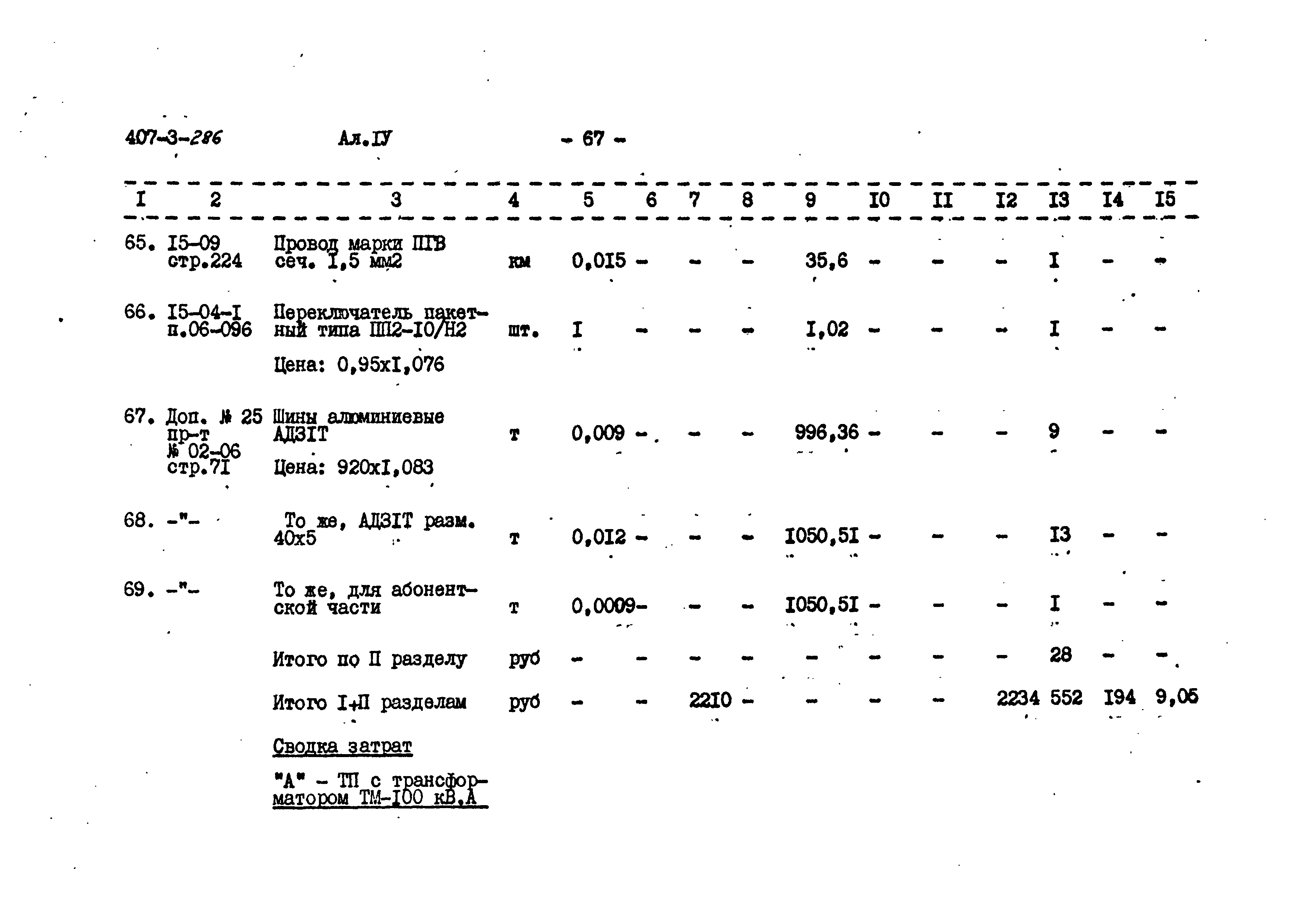 Типовой проект 407-3-286