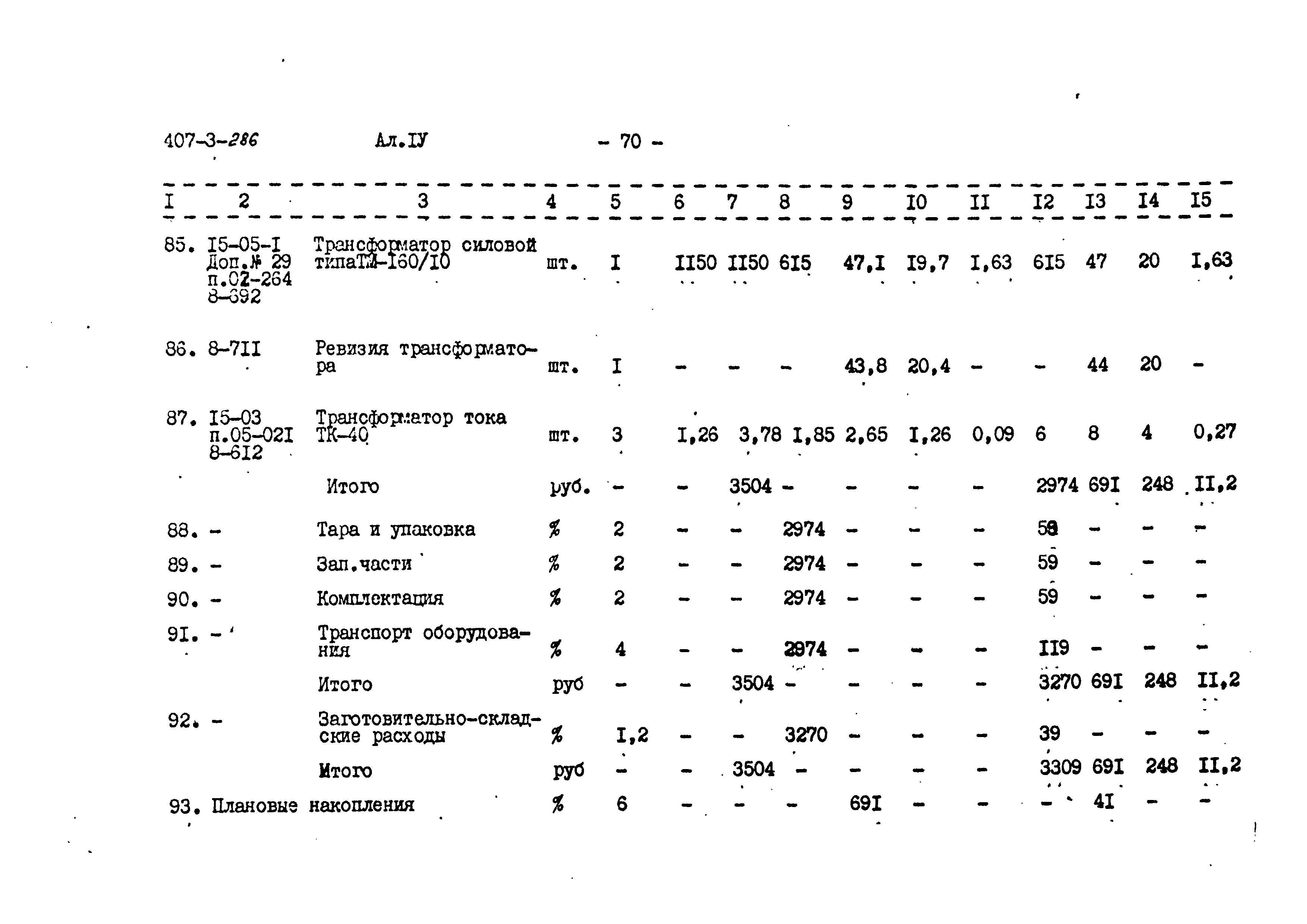 Типовой проект 407-3-286