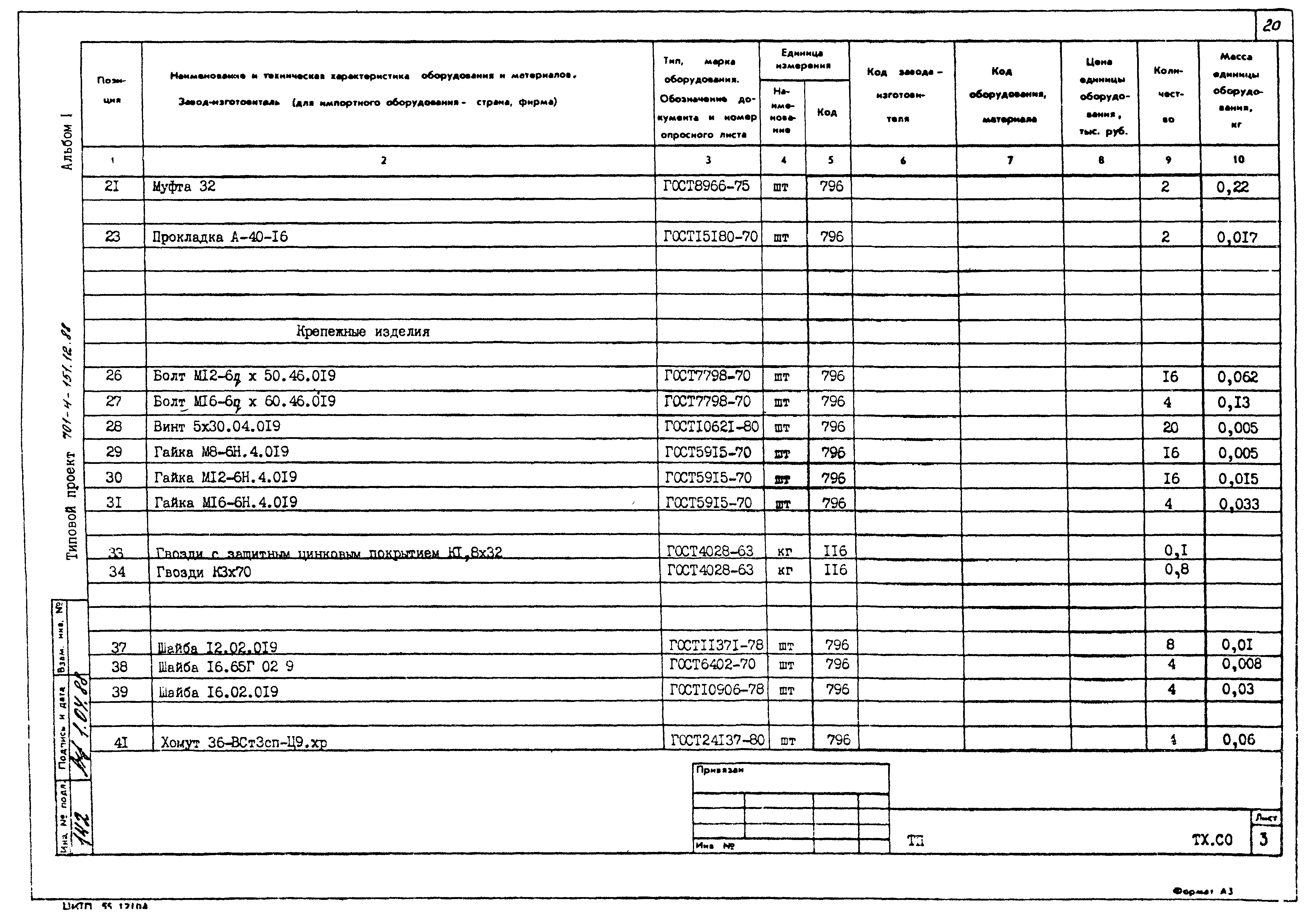 Типовой проект 701-4-151.12.88