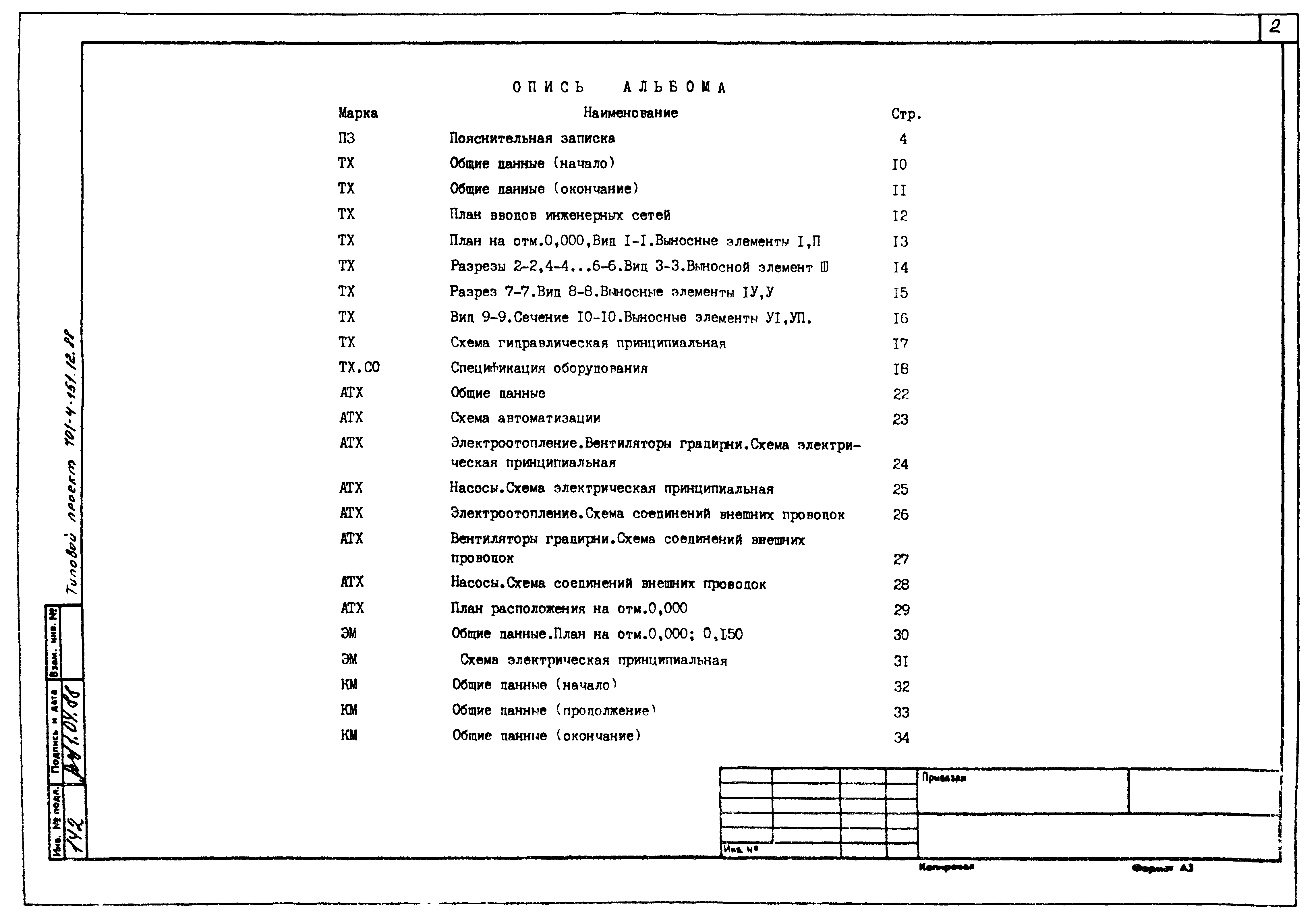 Типовой проект 701-4-151.12.88