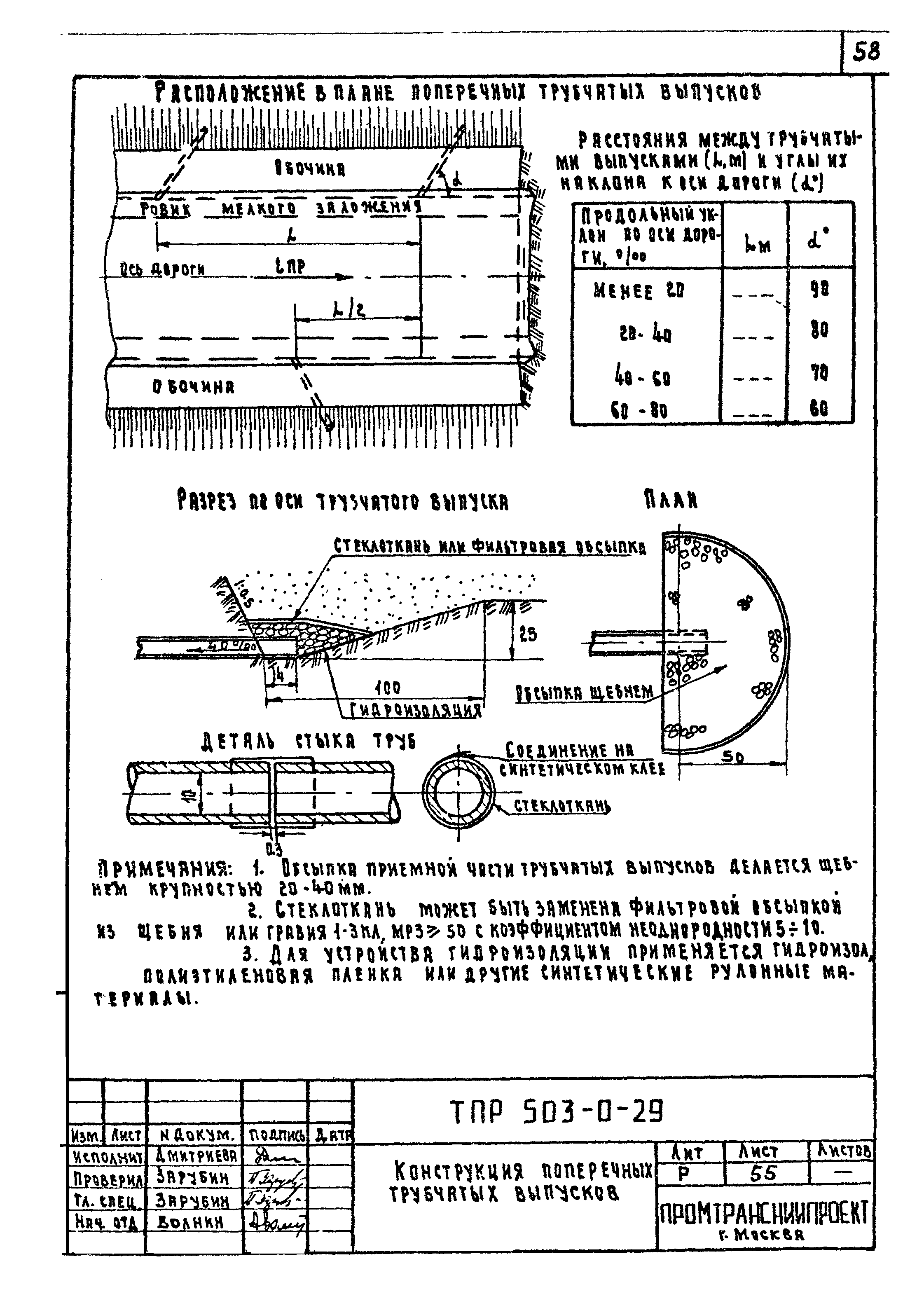 Типовые проектные решения 503-0-29