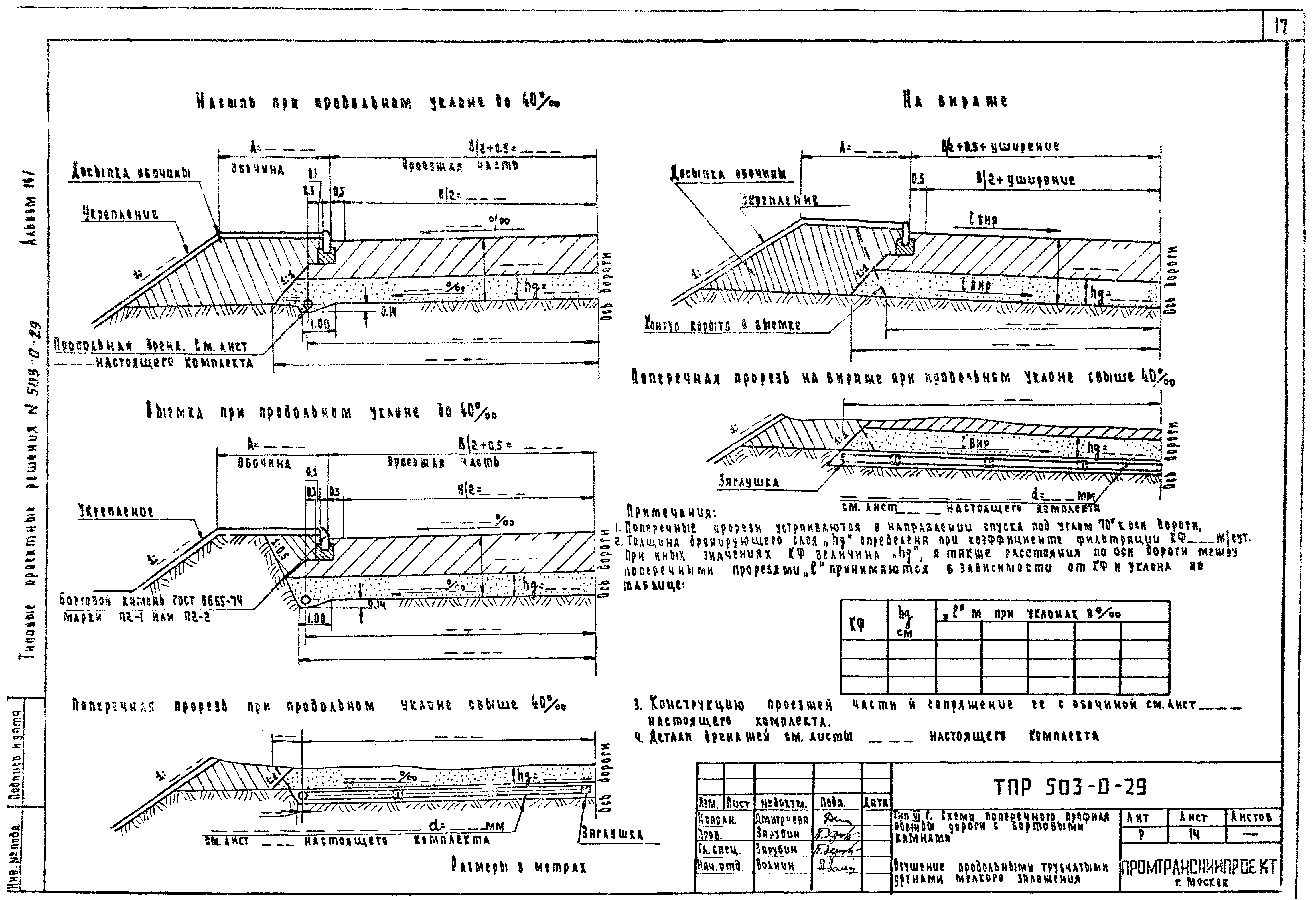 Типовые проектные решения 503-0-29