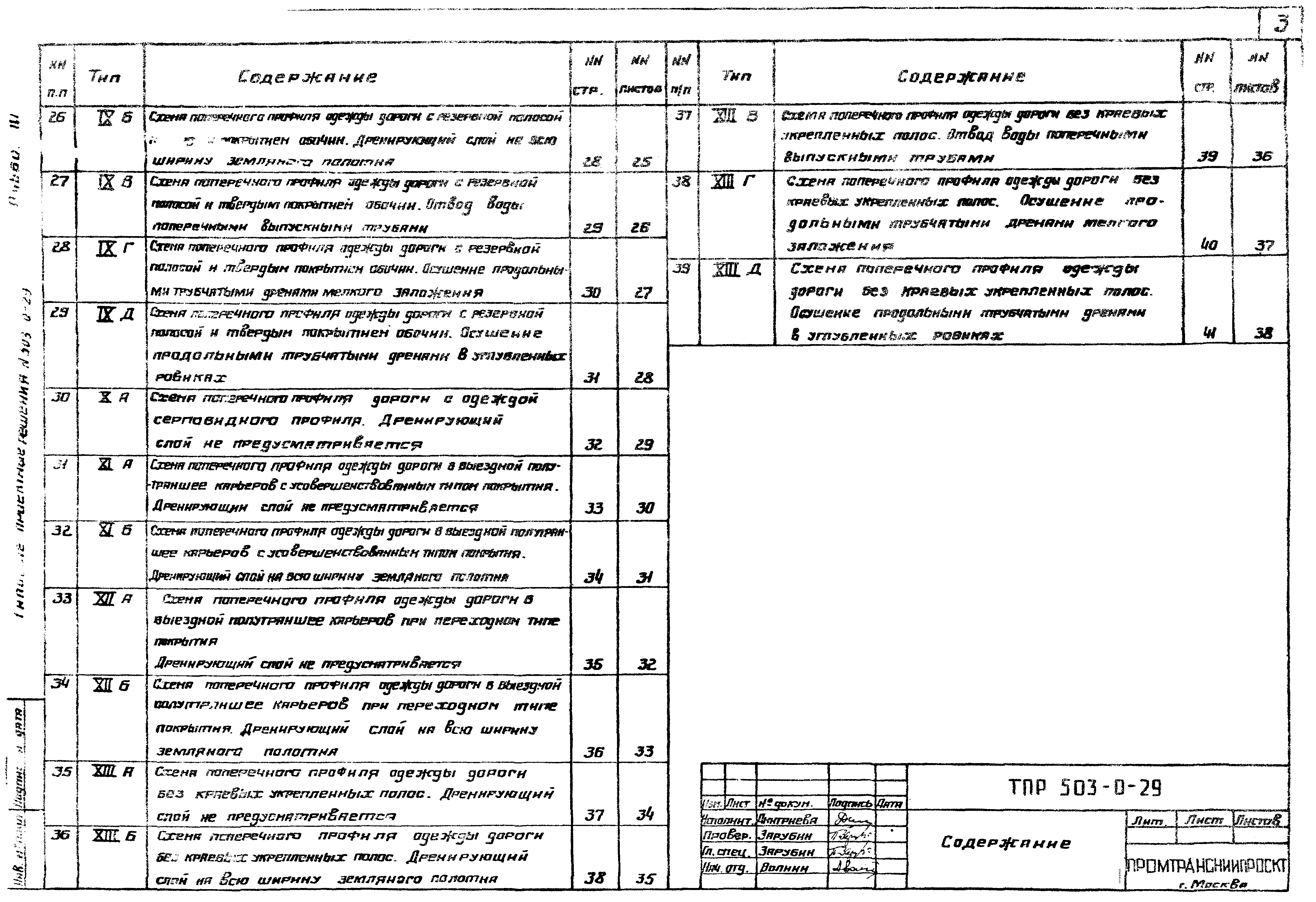 Типовые проектные решения 503-0-29