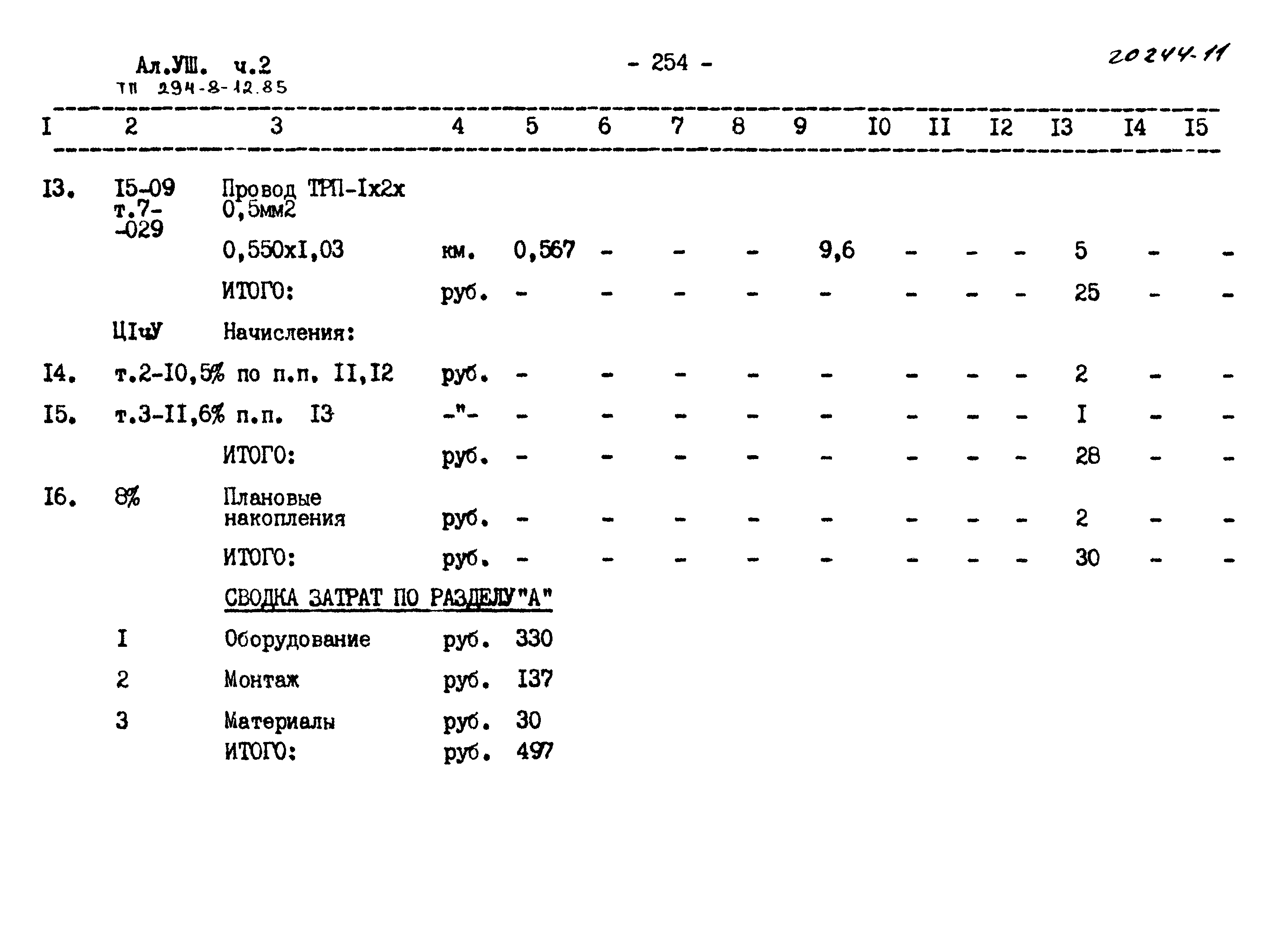 Типовой проект 294-8-12.85