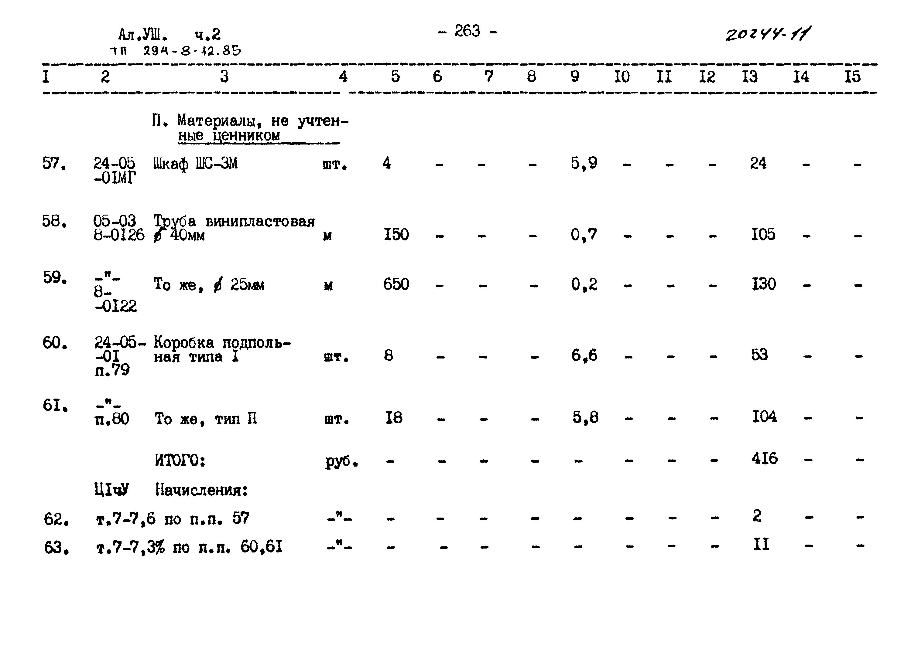 Типовой проект 294-8-12.85