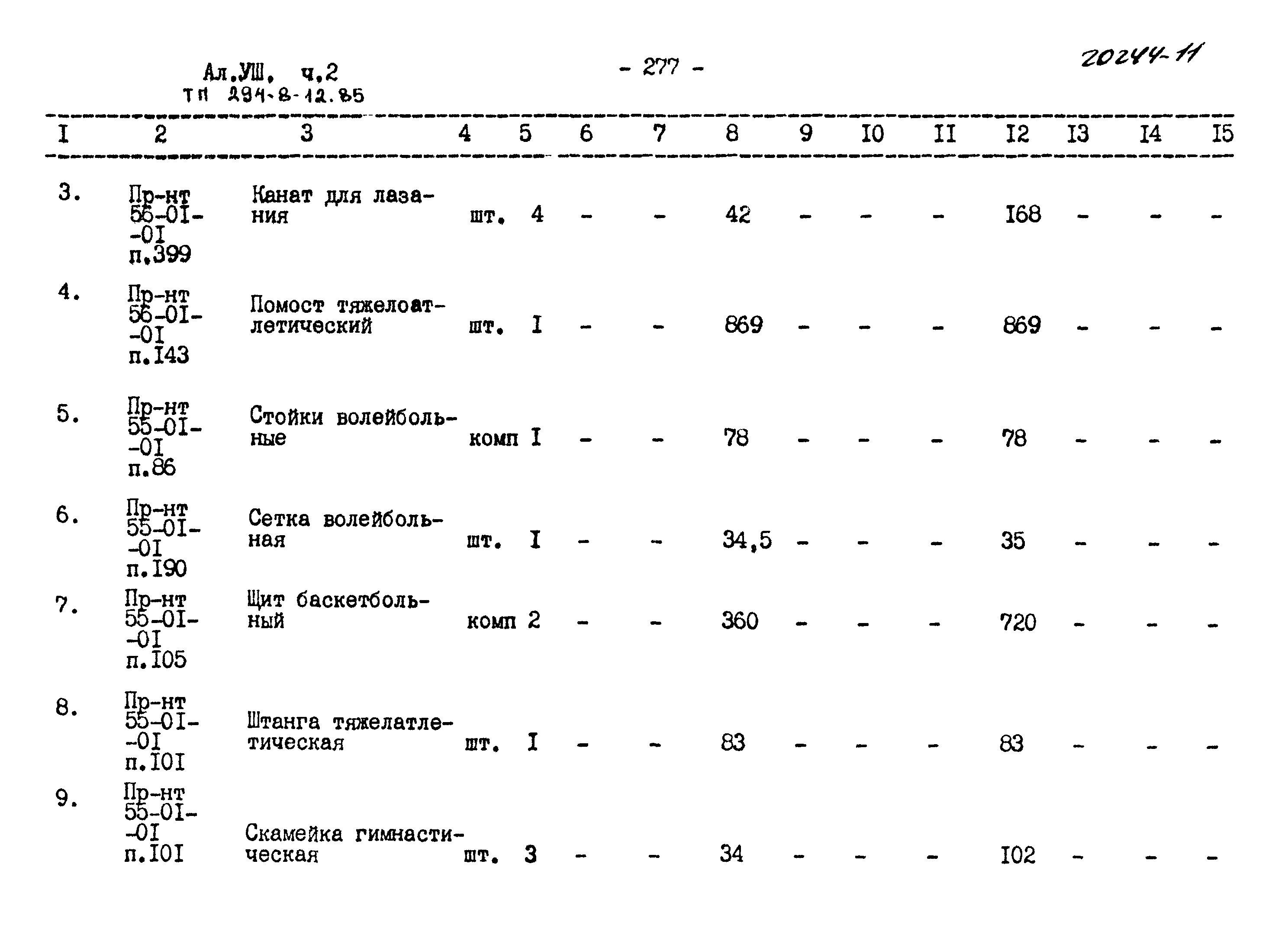 Типовой проект 294-8-12.85