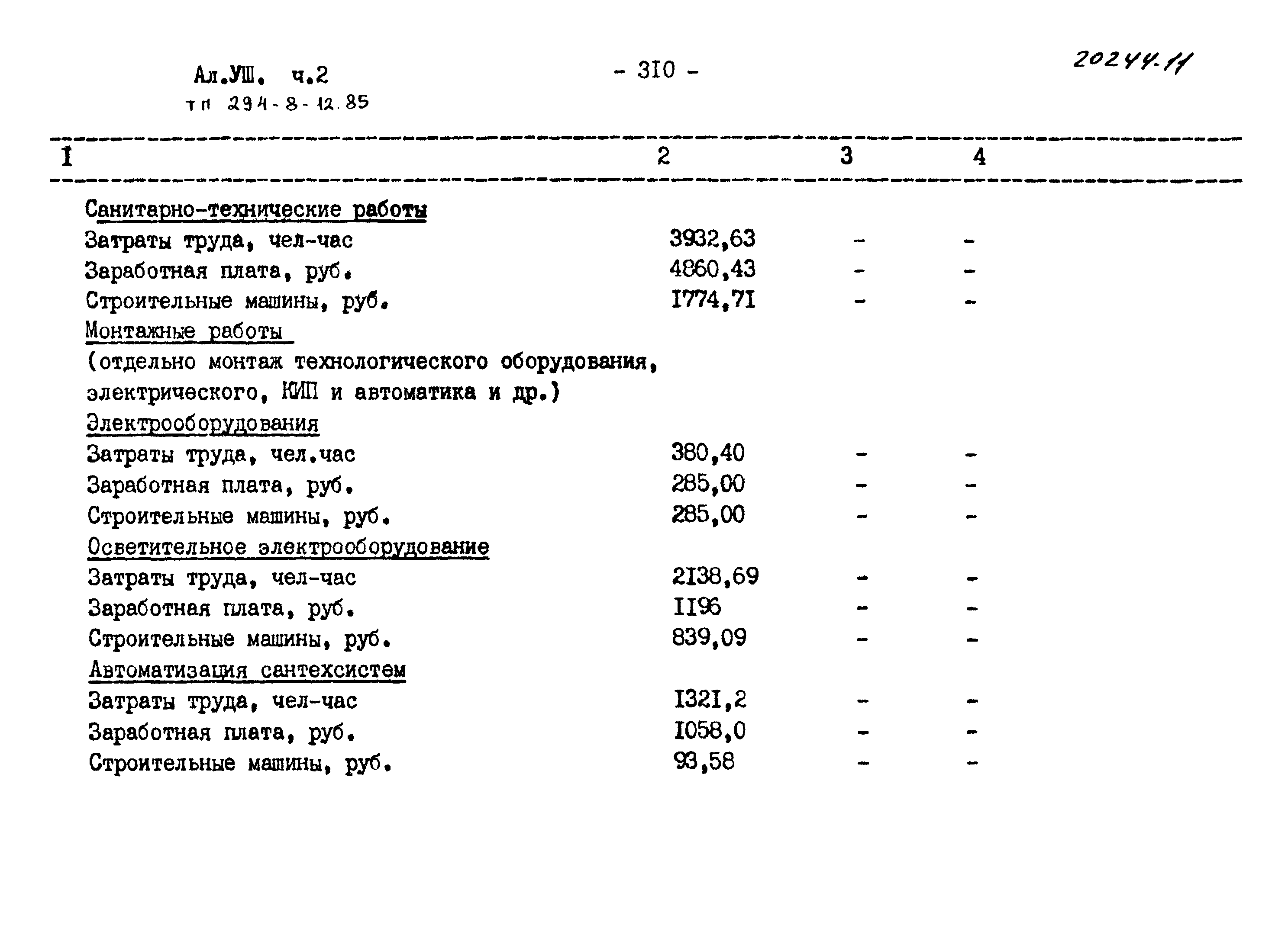 Типовой проект 294-8-12.85