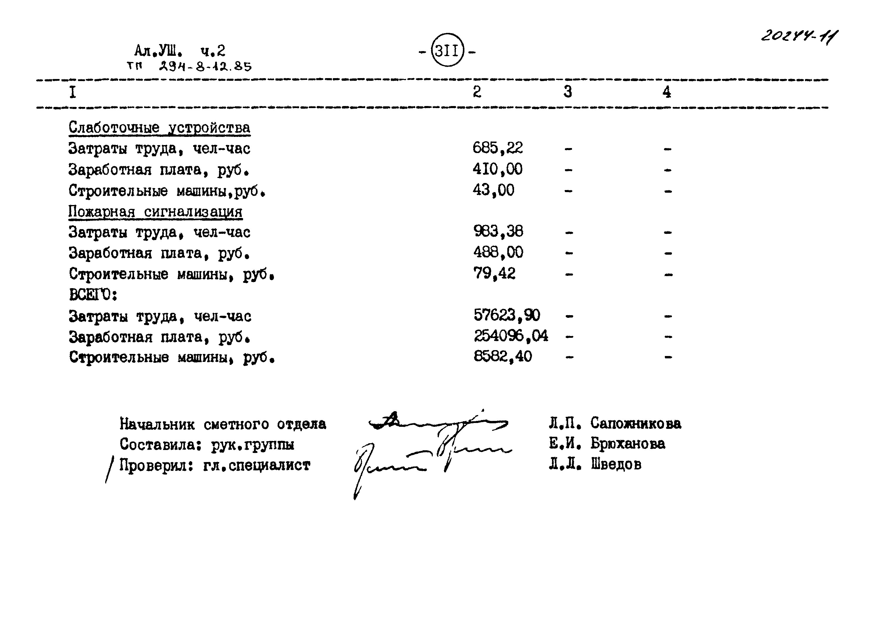 Типовой проект 294-8-12.85