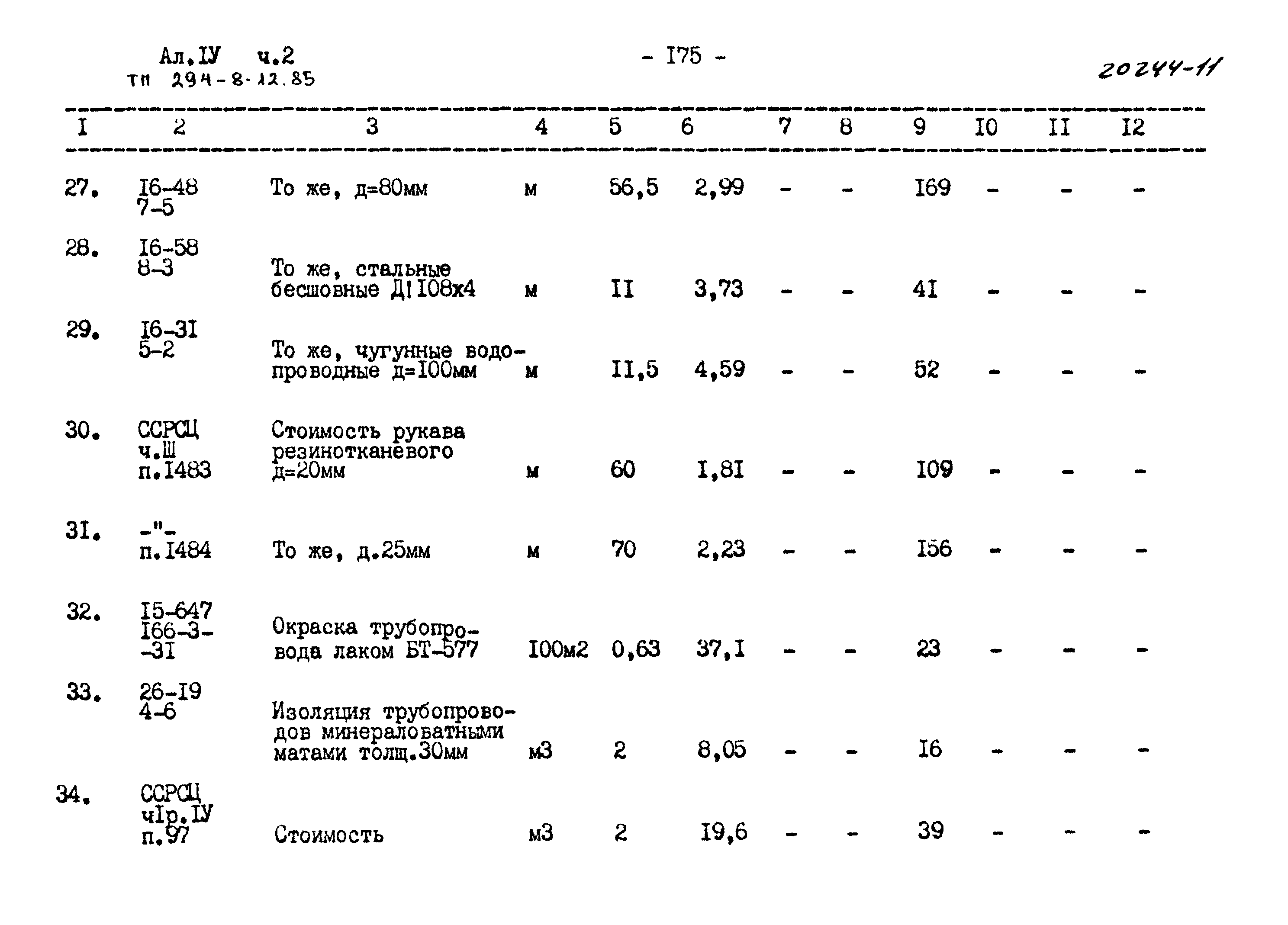 Типовой проект 294-8-12.85