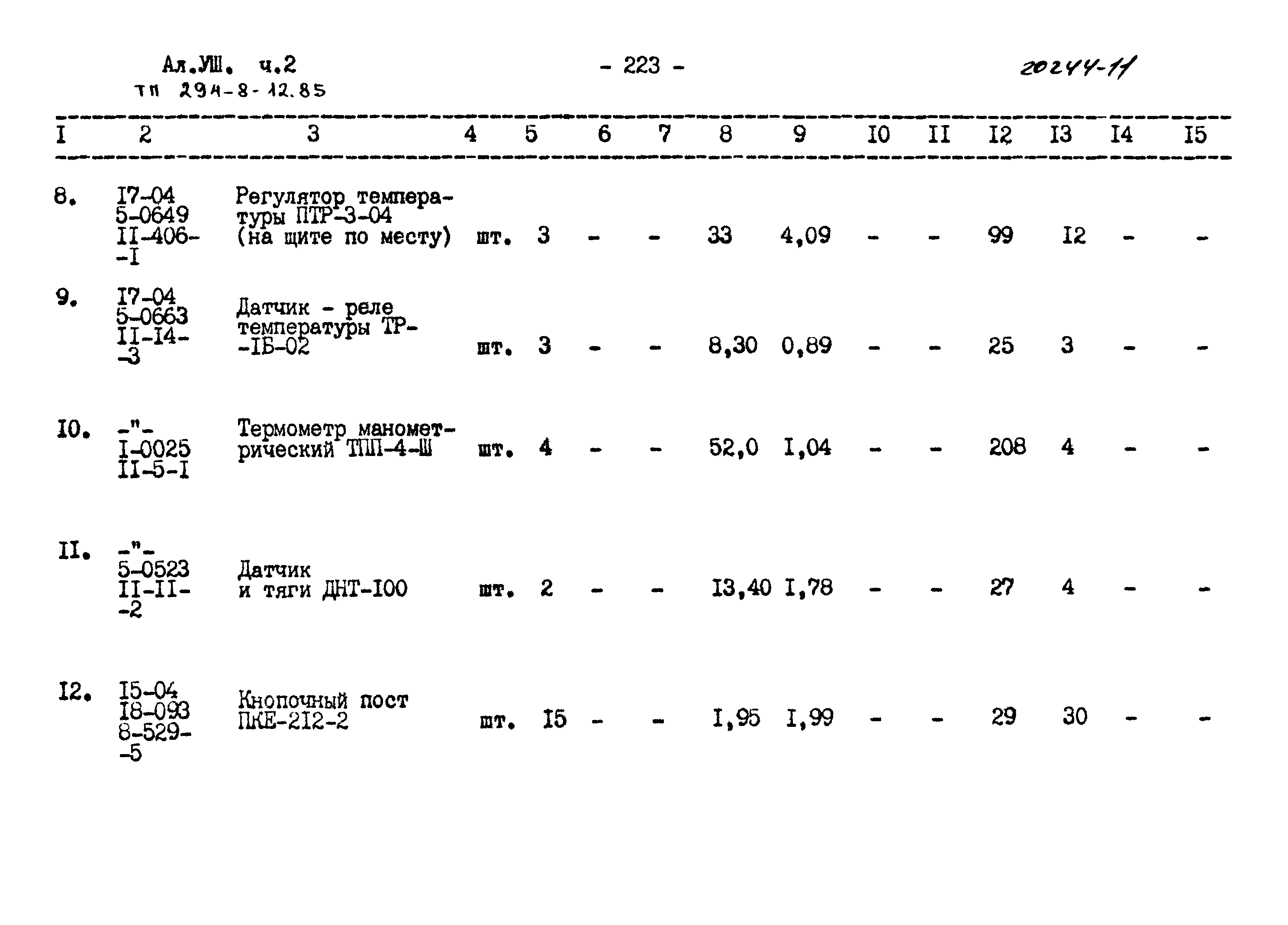 Типовой проект 294-8-12.85