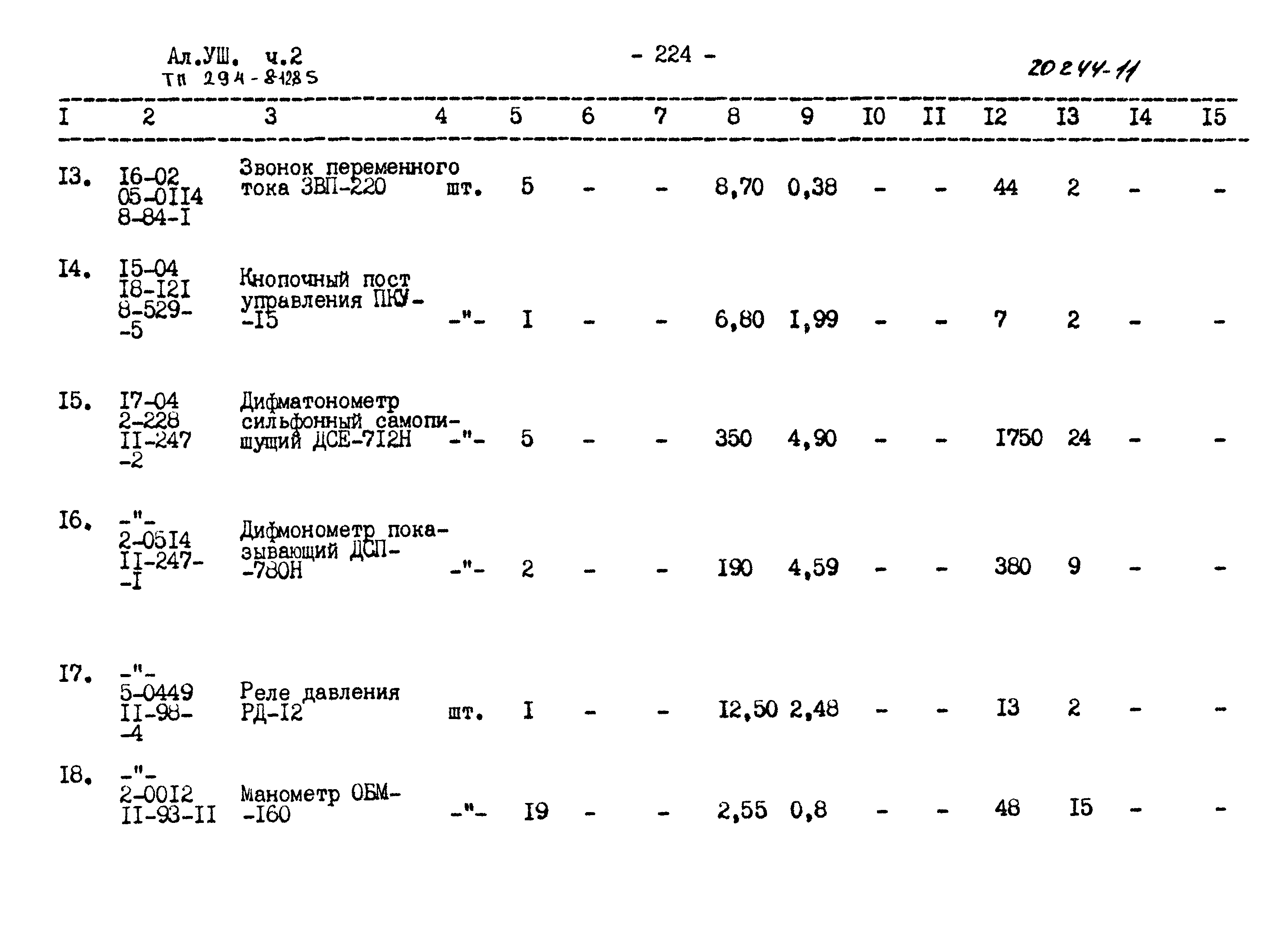 Типовой проект 294-8-12.85