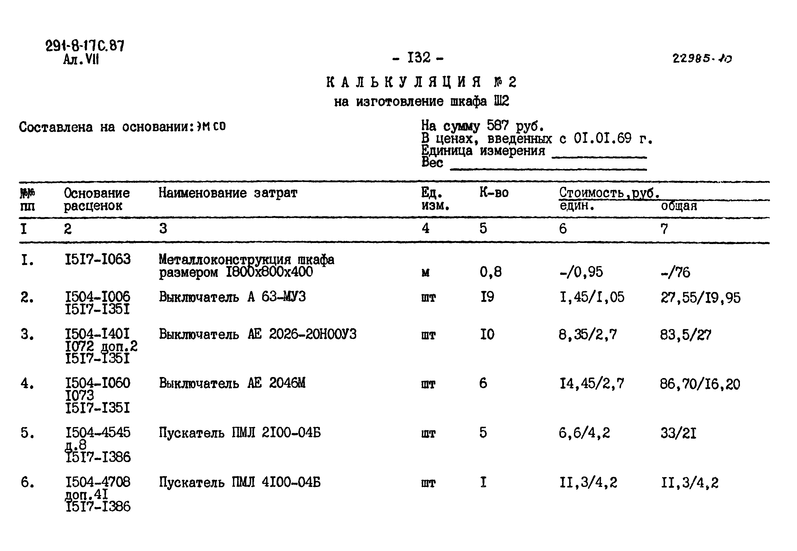 Типовой проект 291-8-17с.87