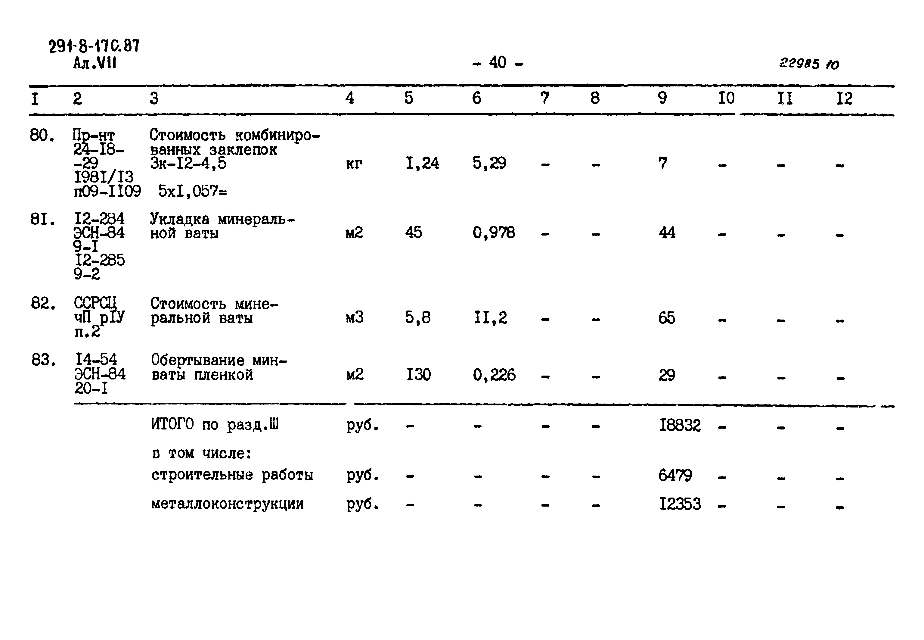 Типовой проект 291-8-17с.87