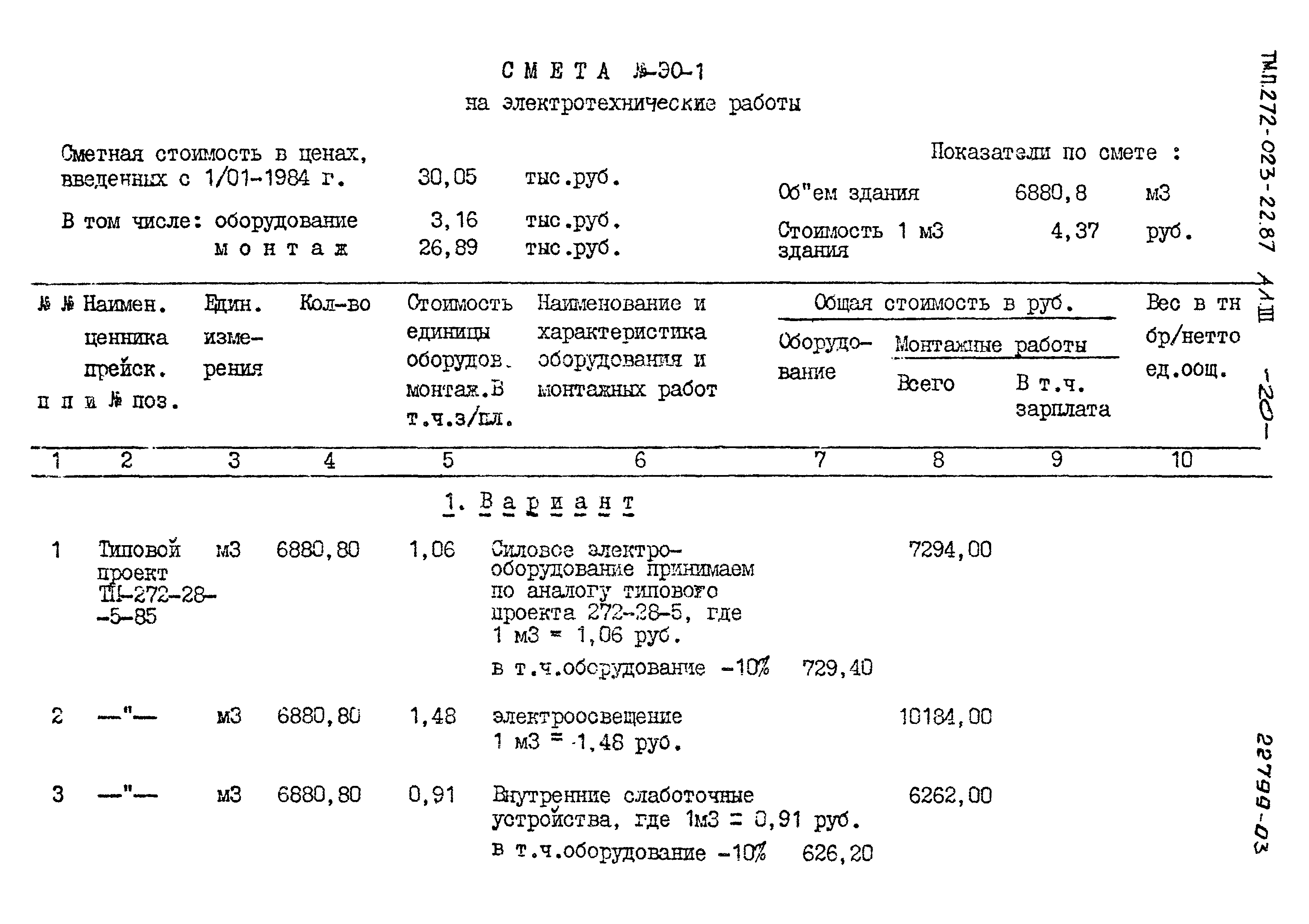 Типовой проект 272-023-22.87