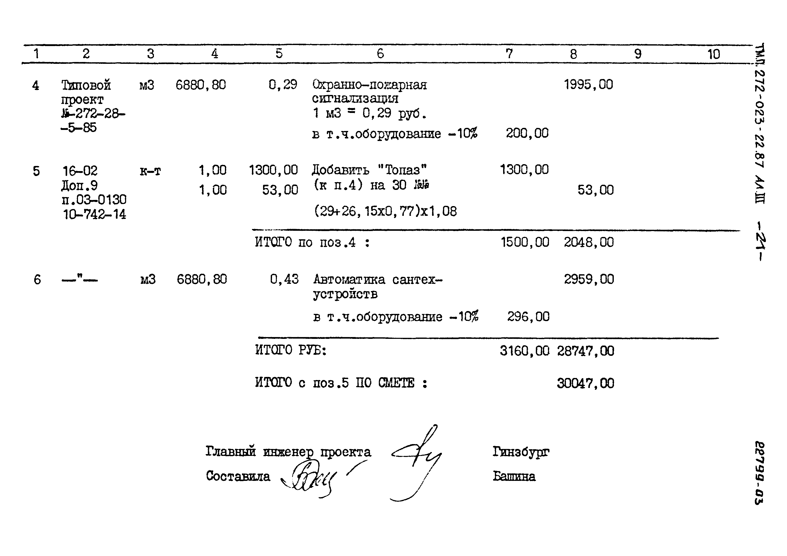 Типовой проект 272-023-22.87