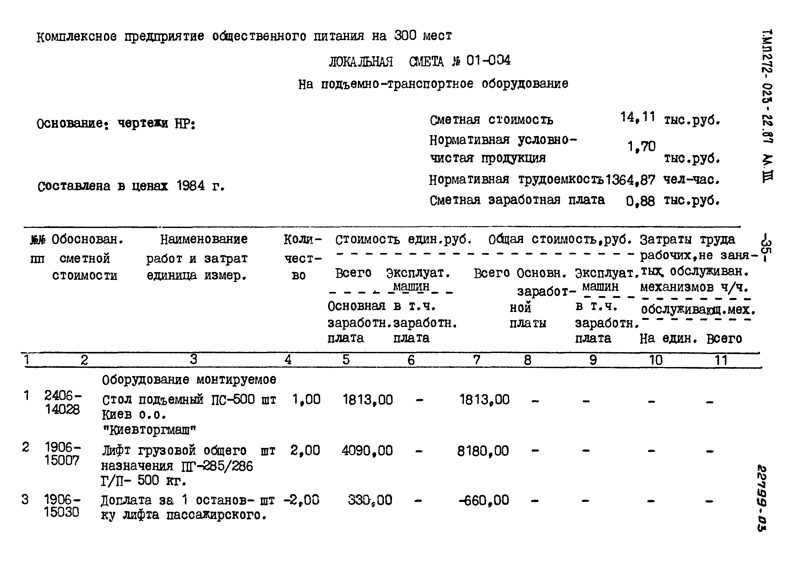 Типовой проект 272-023-22.87