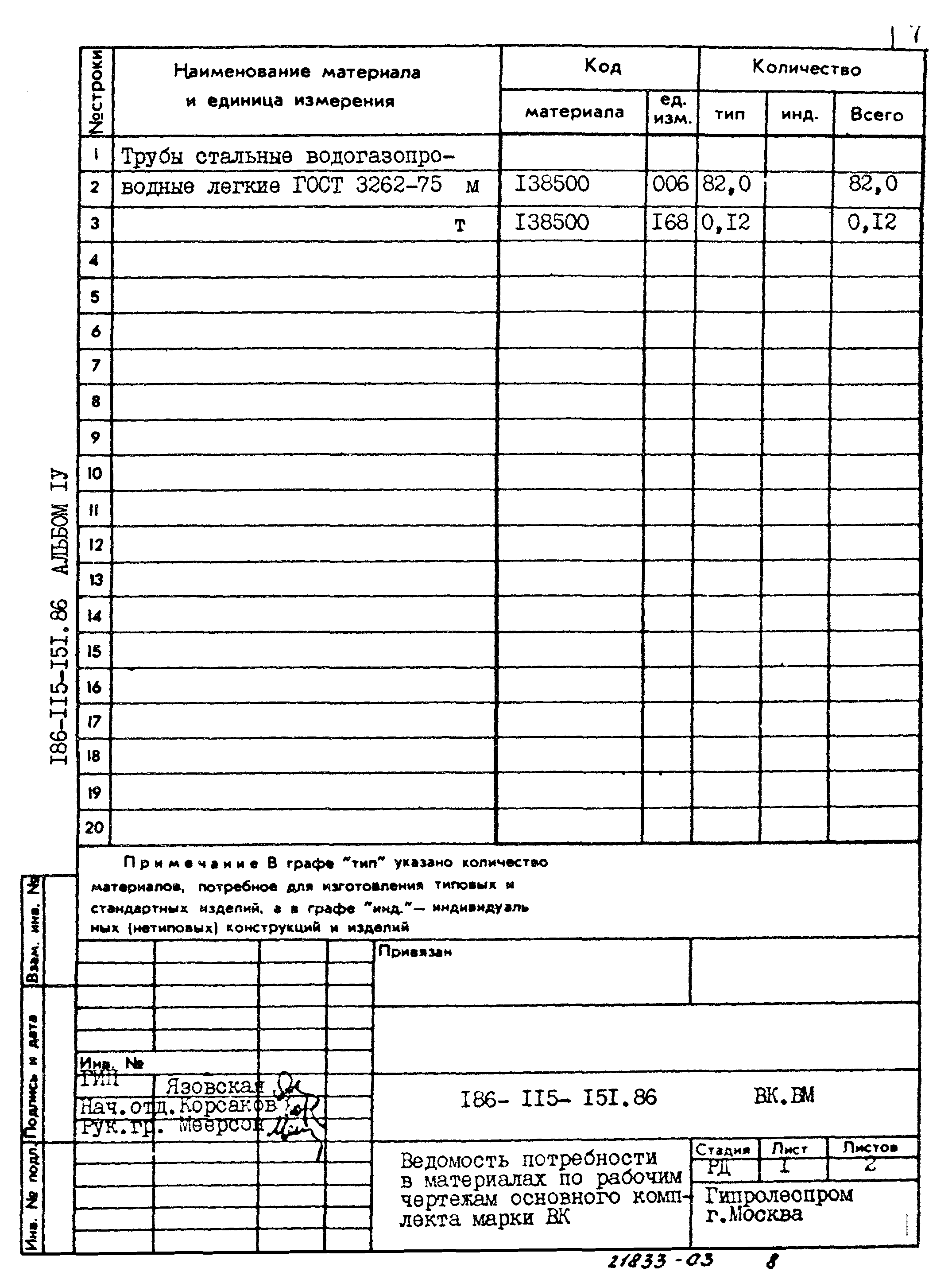 Типовой проект 186-115-151.86