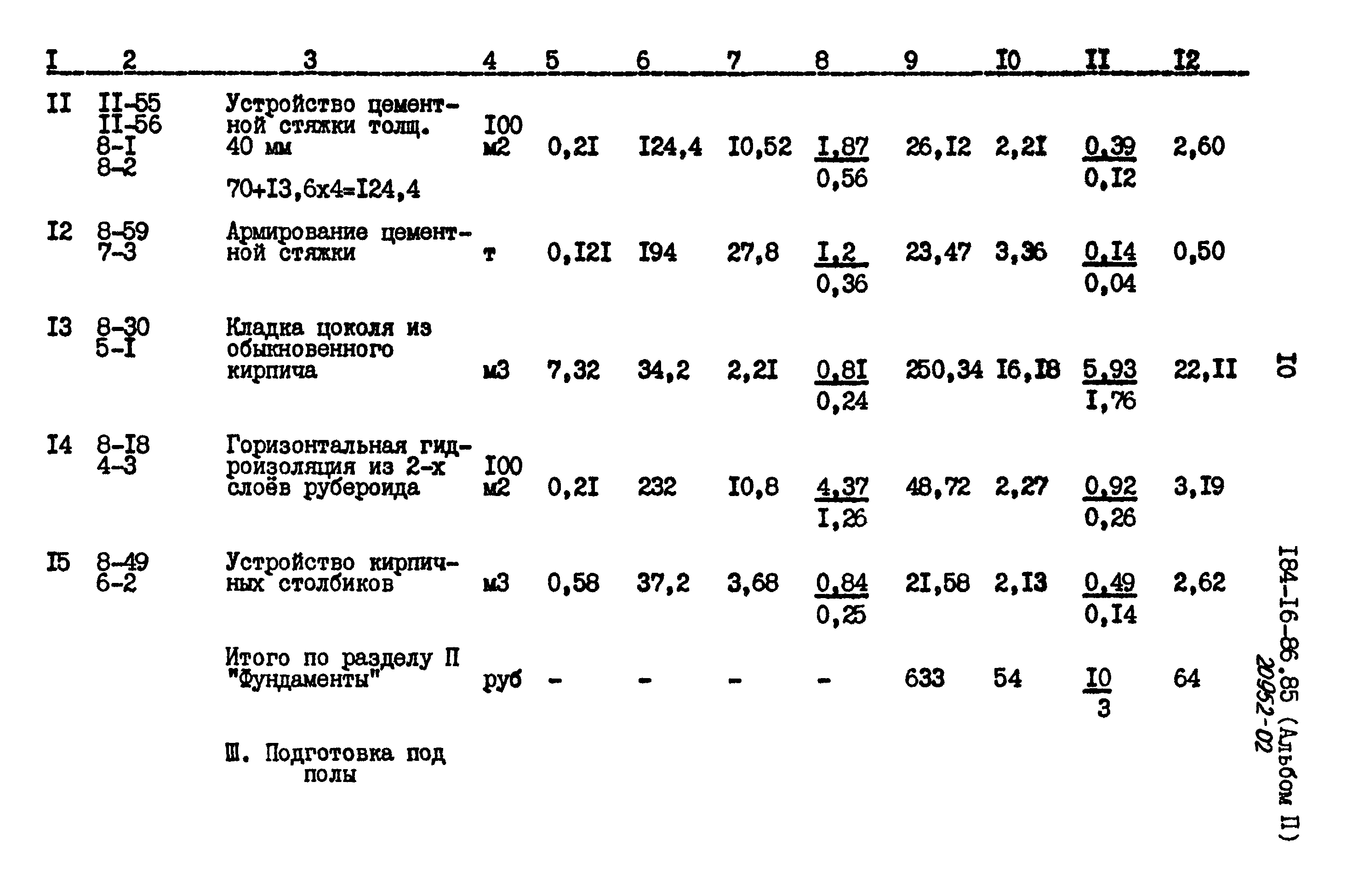 Типовой проект 184-16-86.85