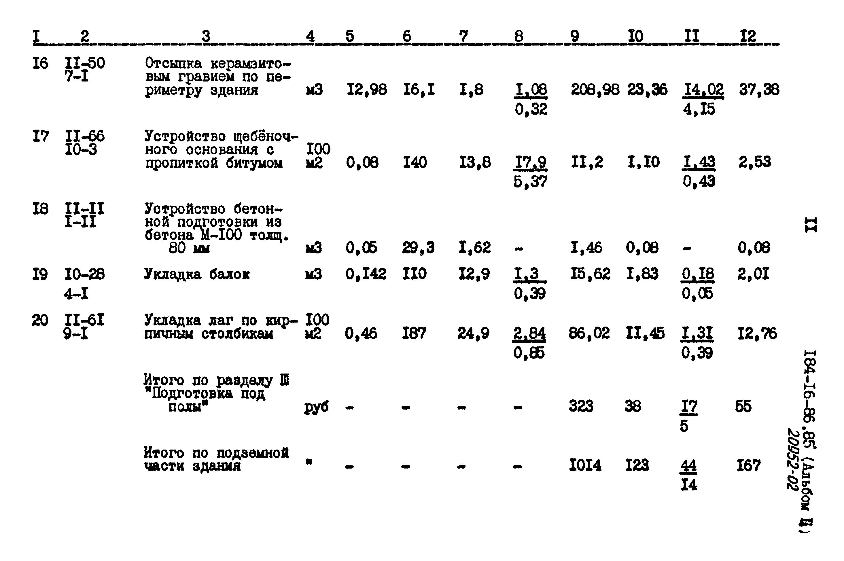 Типовой проект 184-16-86.85