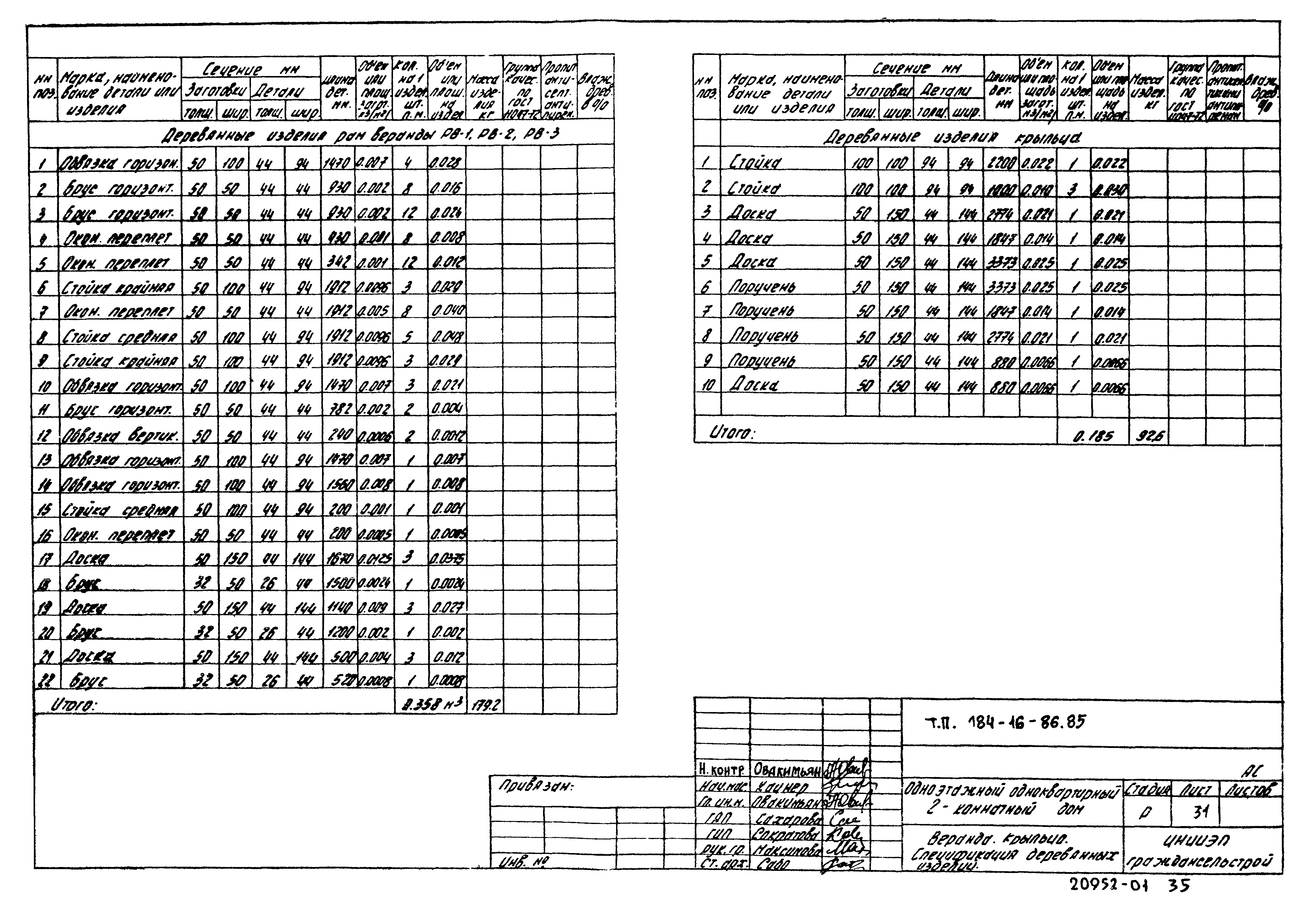 Типовой проект 184-16-86.85