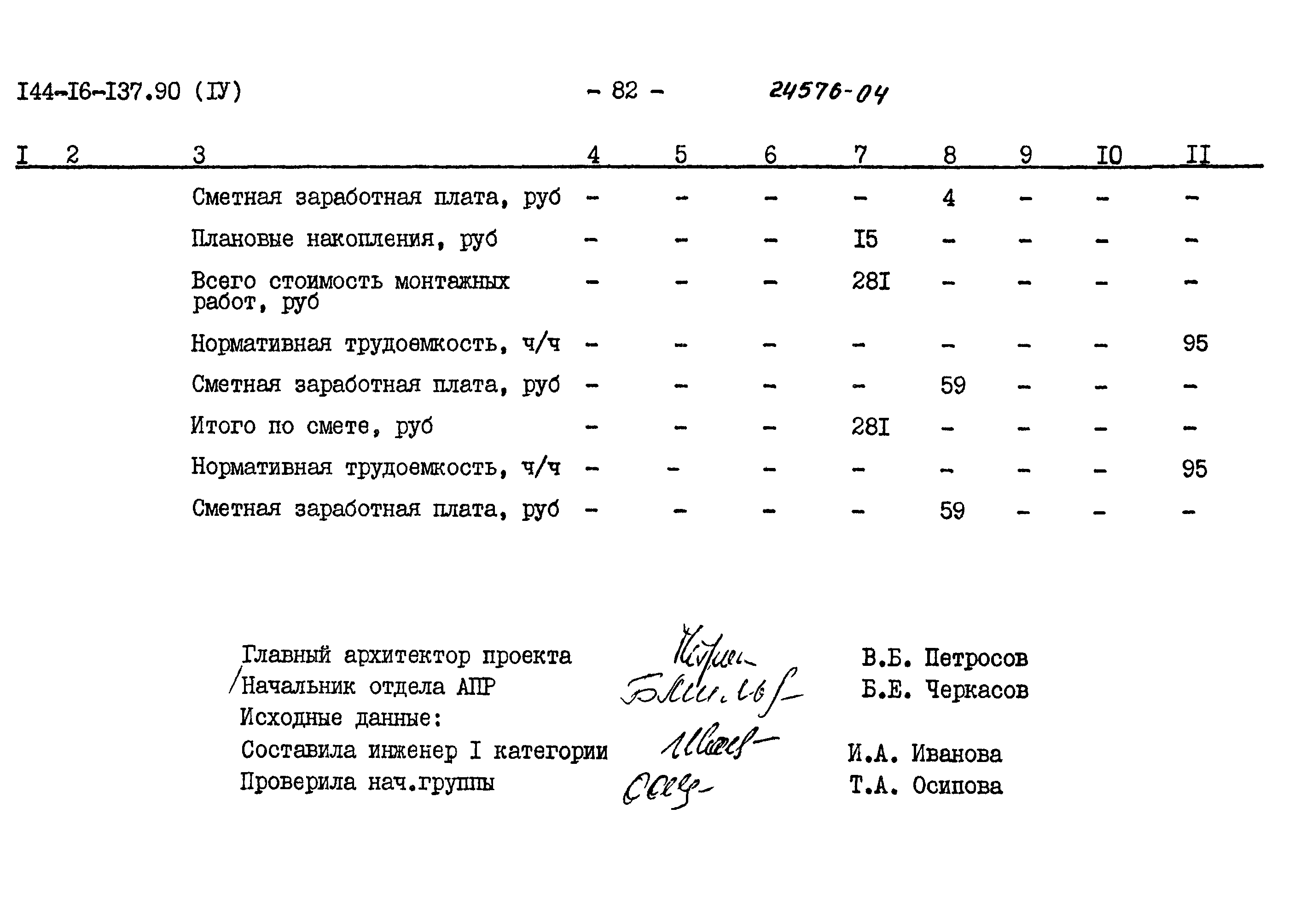 Типовой проект 144-16-137.90