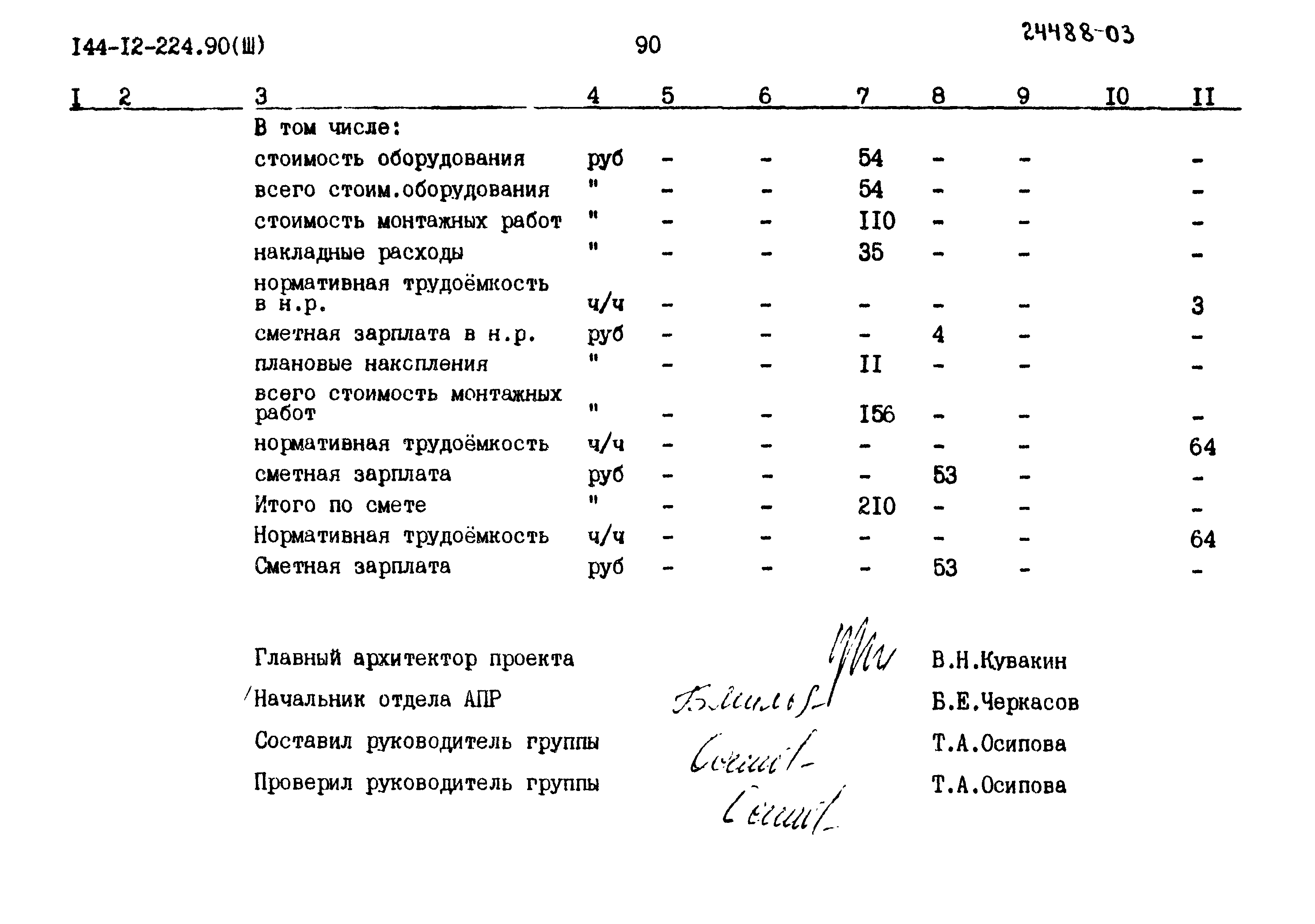 Типовой проект 144-12-224.90