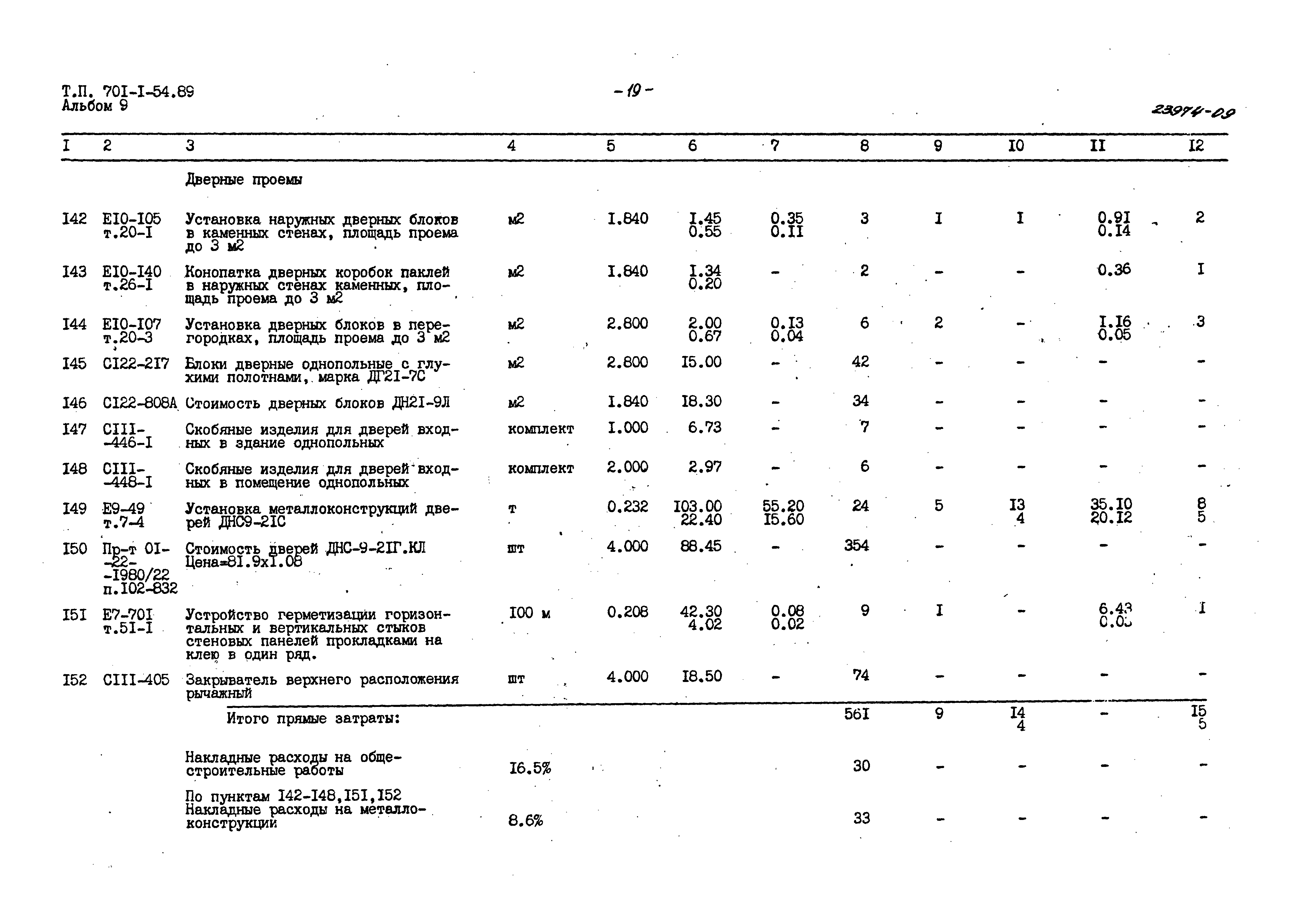 Типовой проект 701-1-54.89