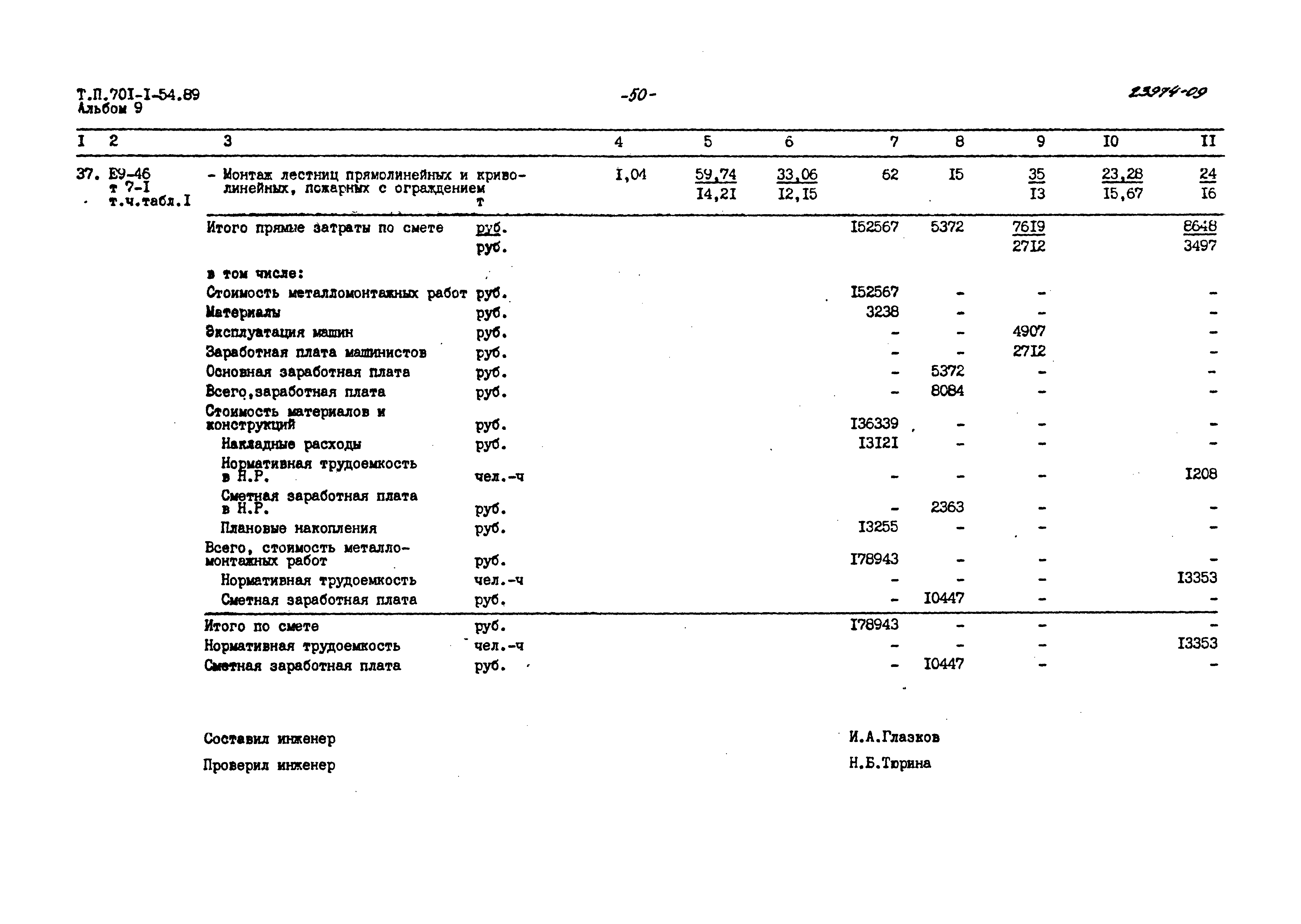 Типовой проект 701-1-54.89