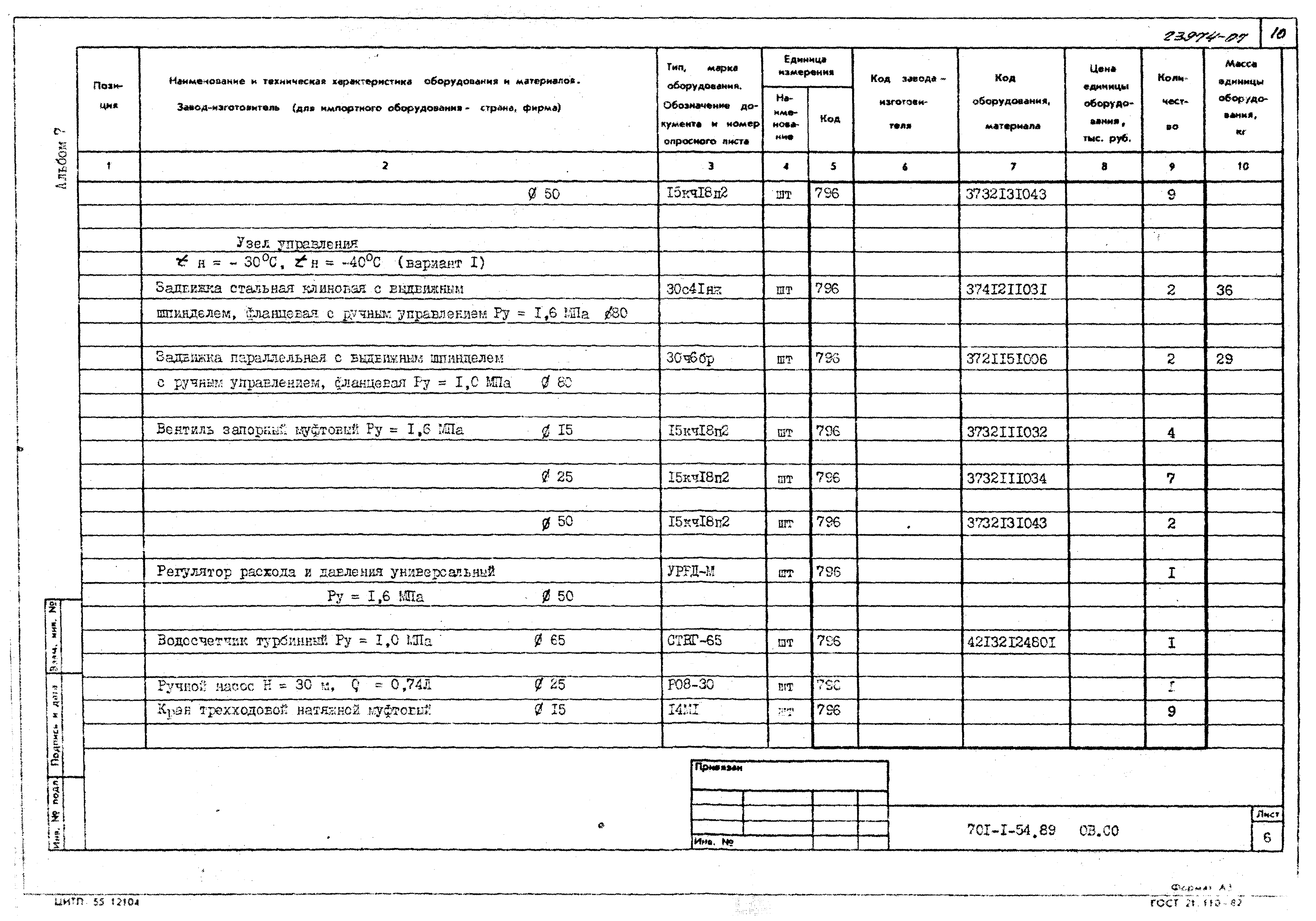 Типовой проект 701-1-54.89