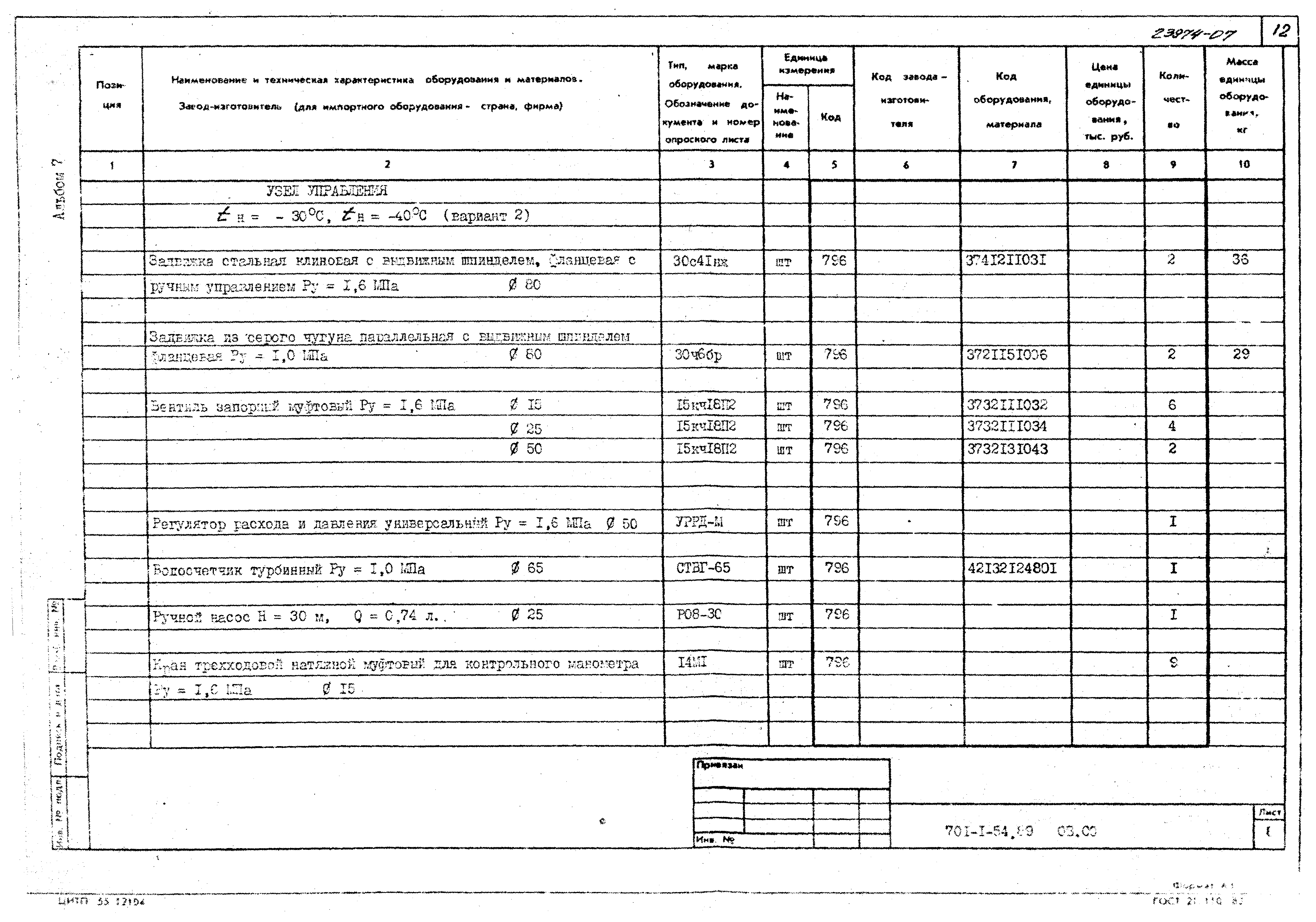 Типовой проект 701-1-54.89