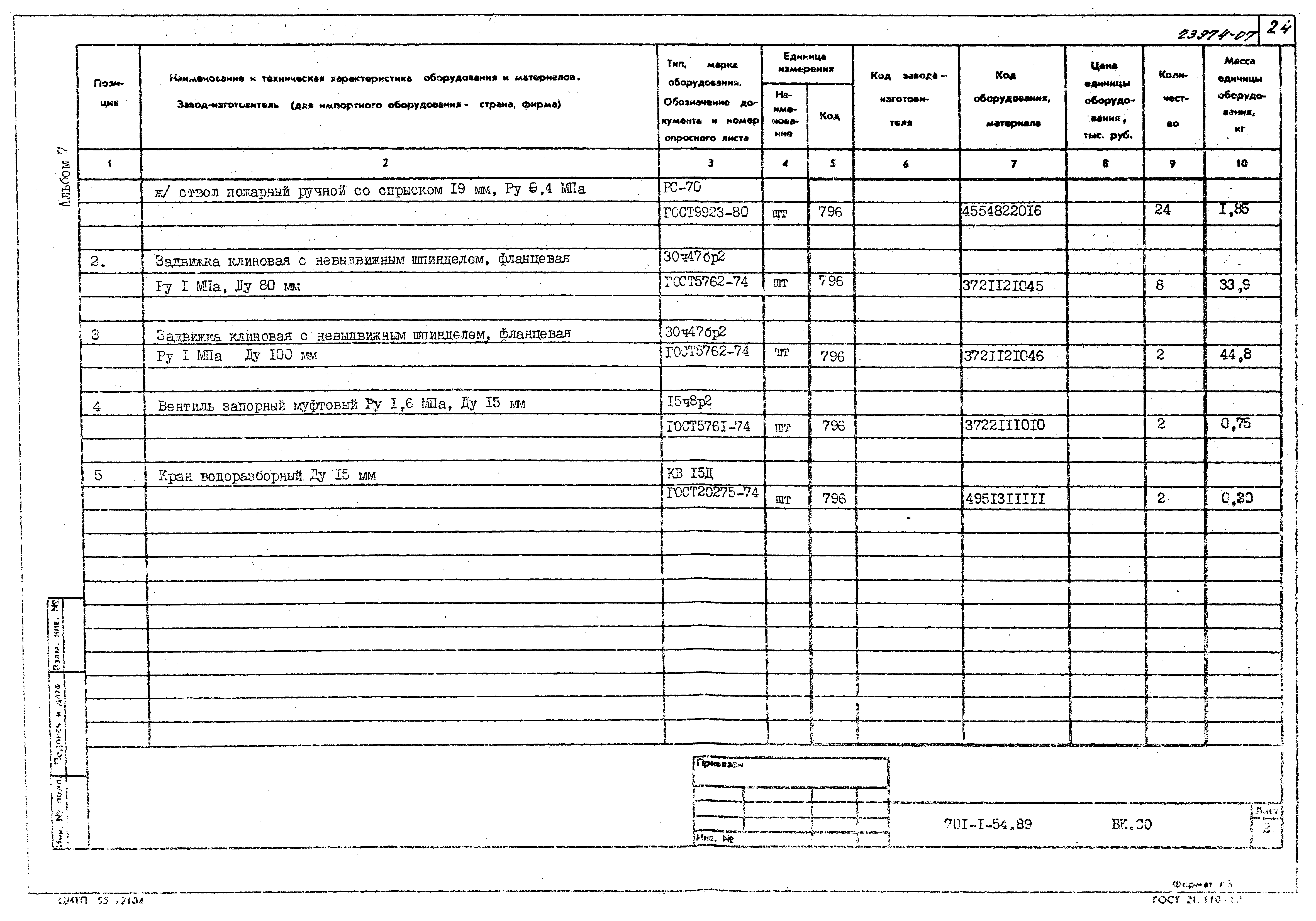 Типовой проект 701-1-54.89