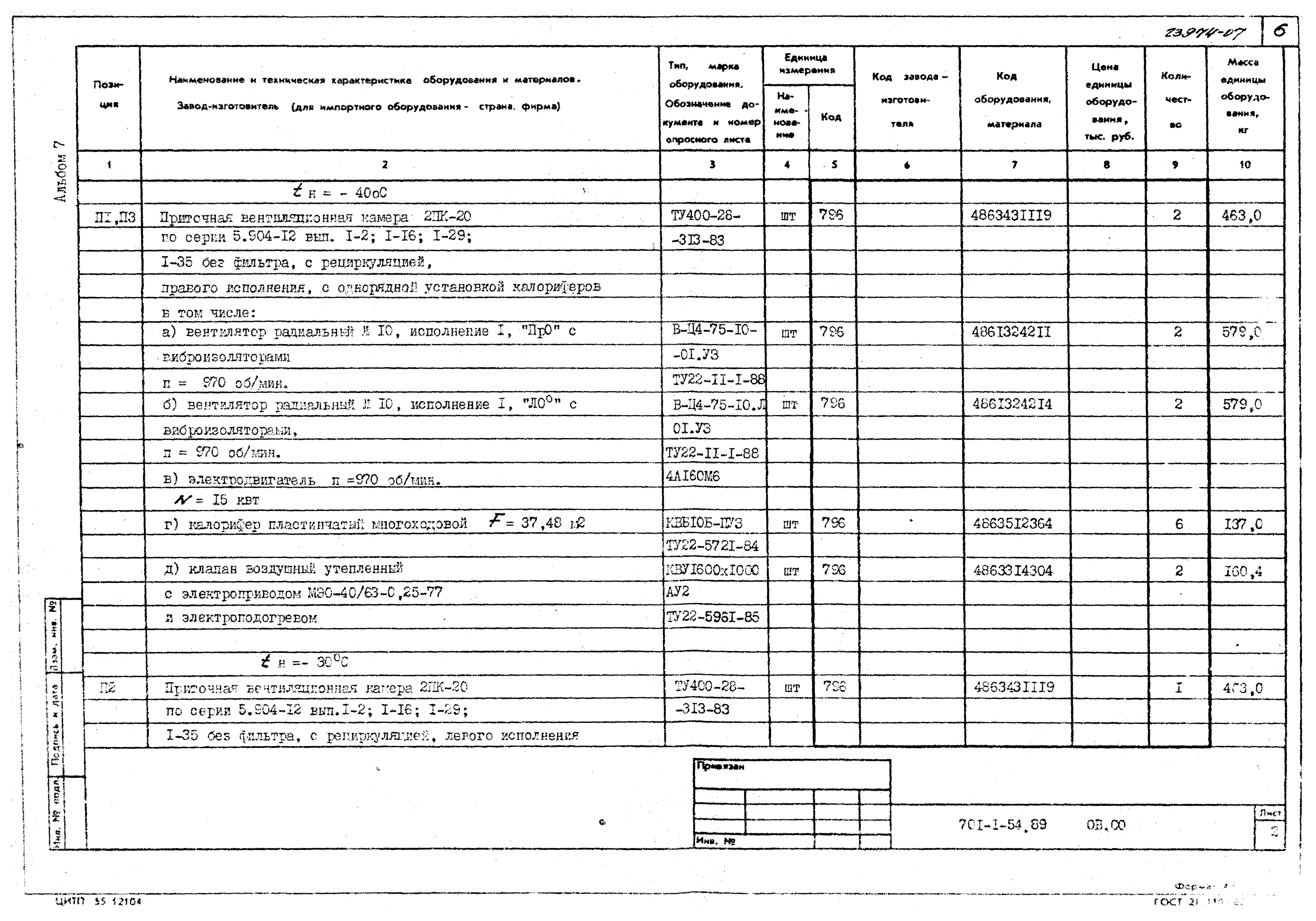 Типовой проект 701-1-54.89