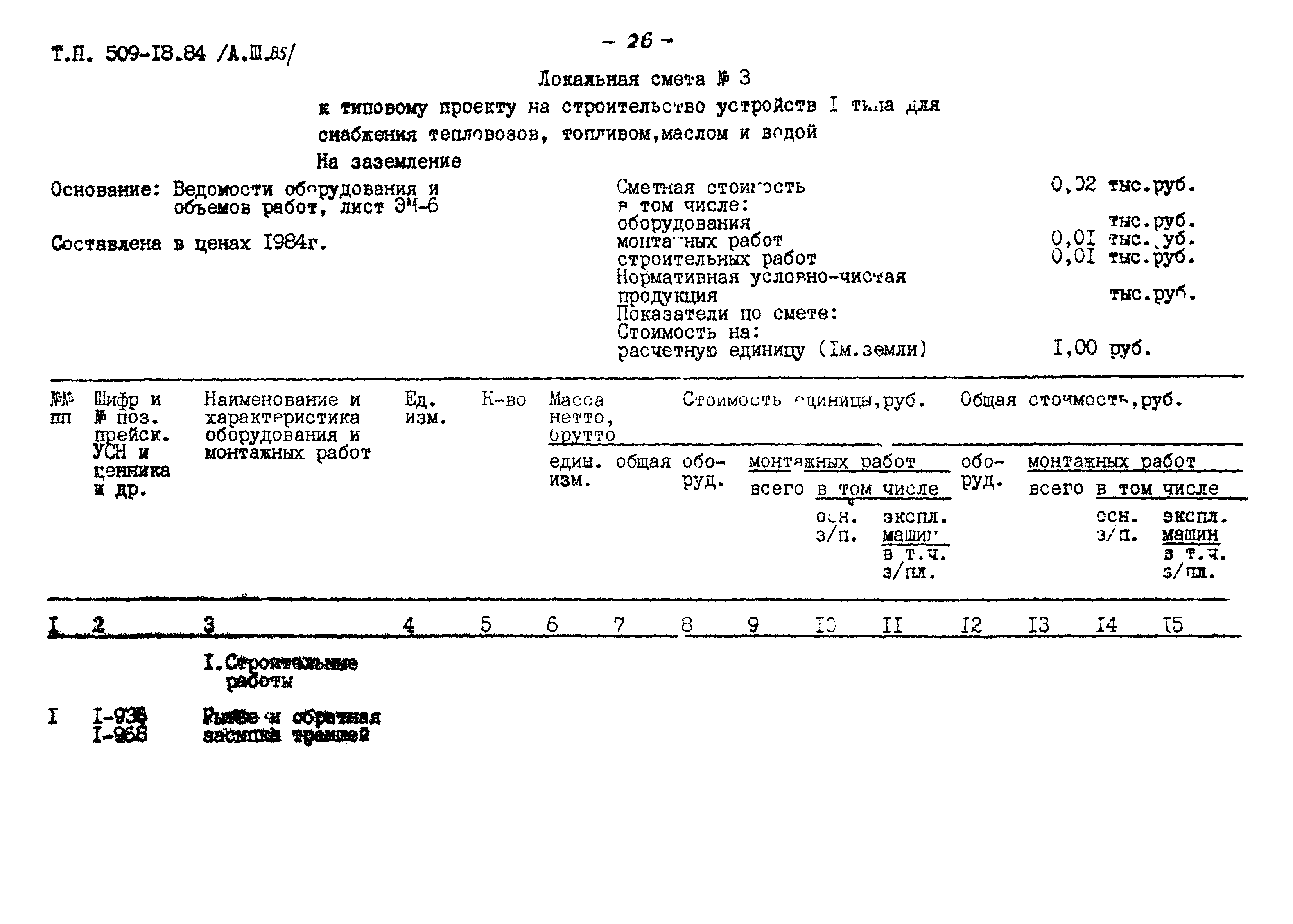 Типовой проект 509-18.84