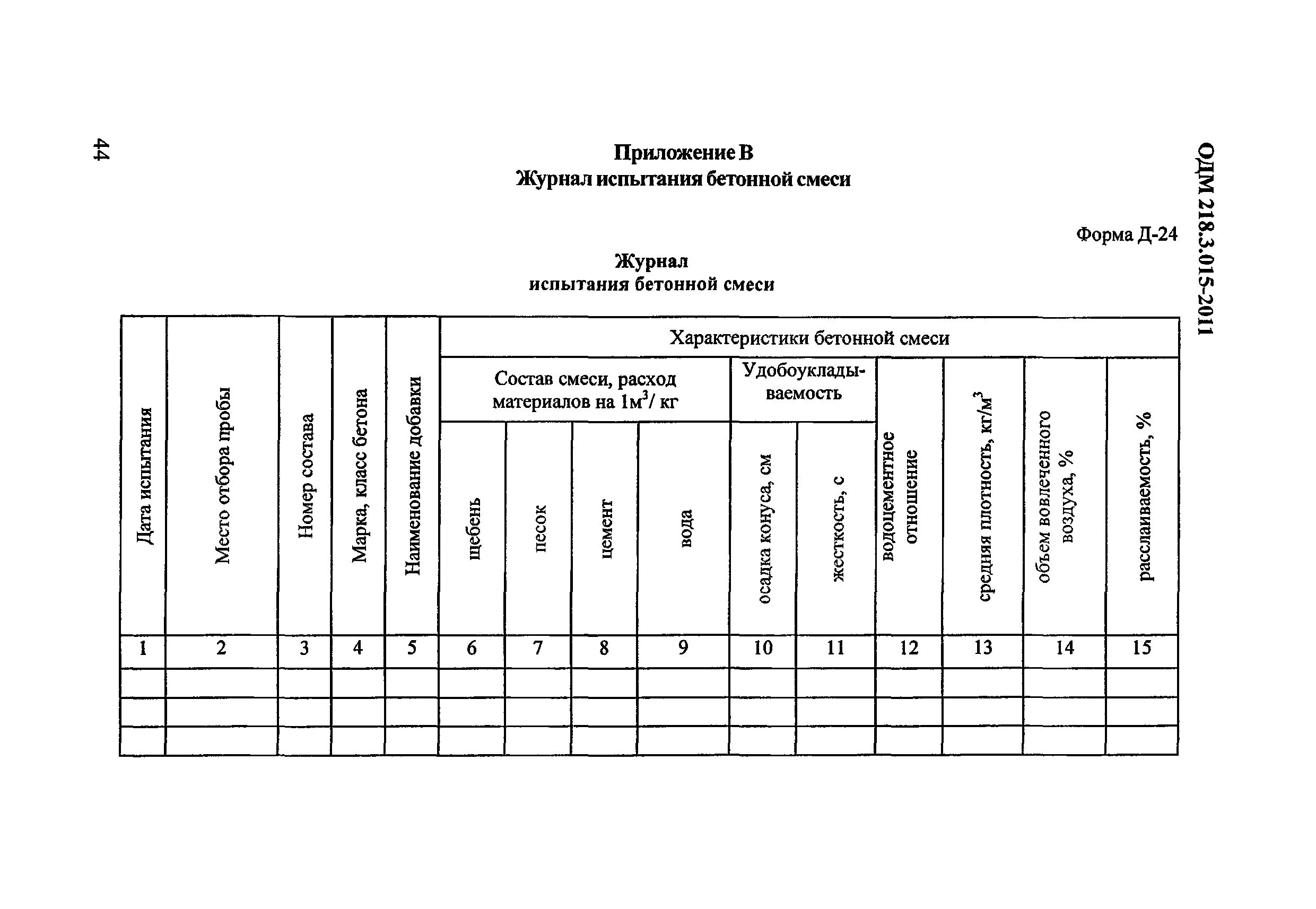 ОДМ 218.3.015-2011