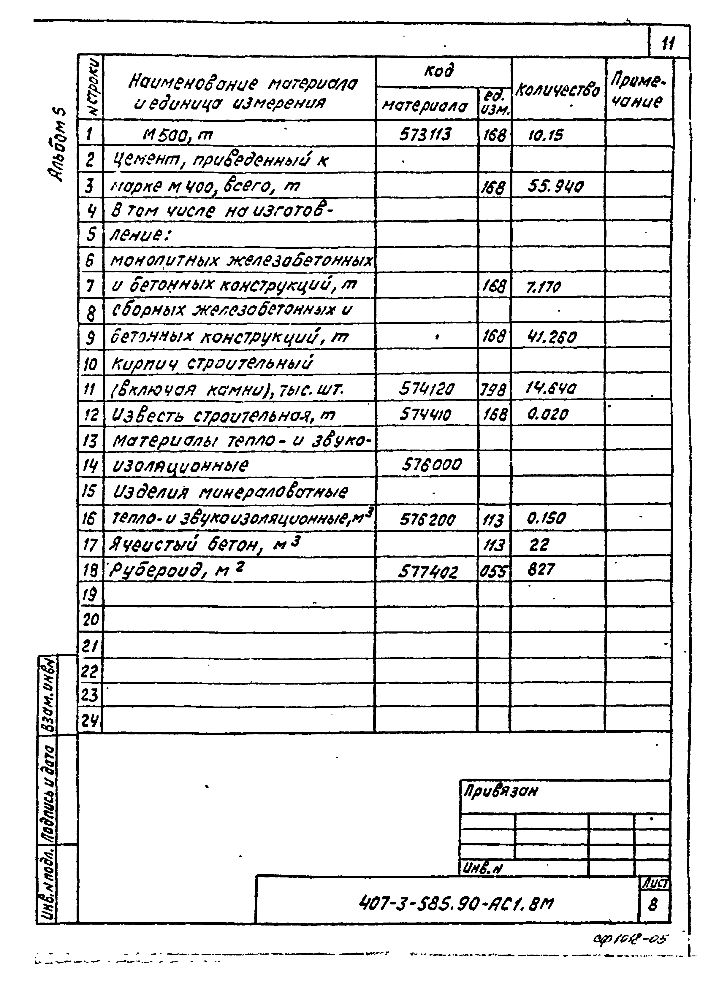 Типовой проект 407-3-585.90