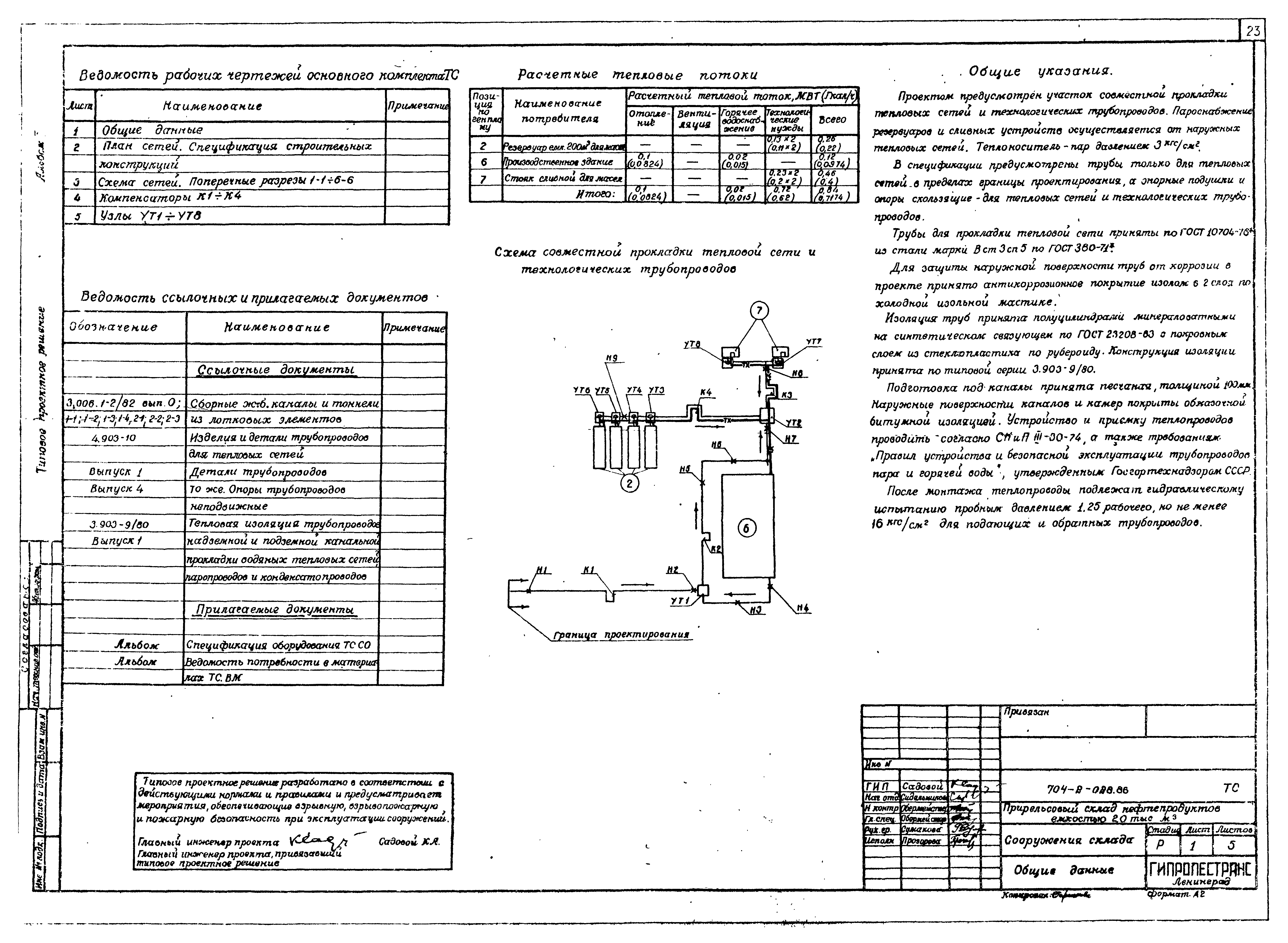 Типовые проектные решения 704-2-028.86