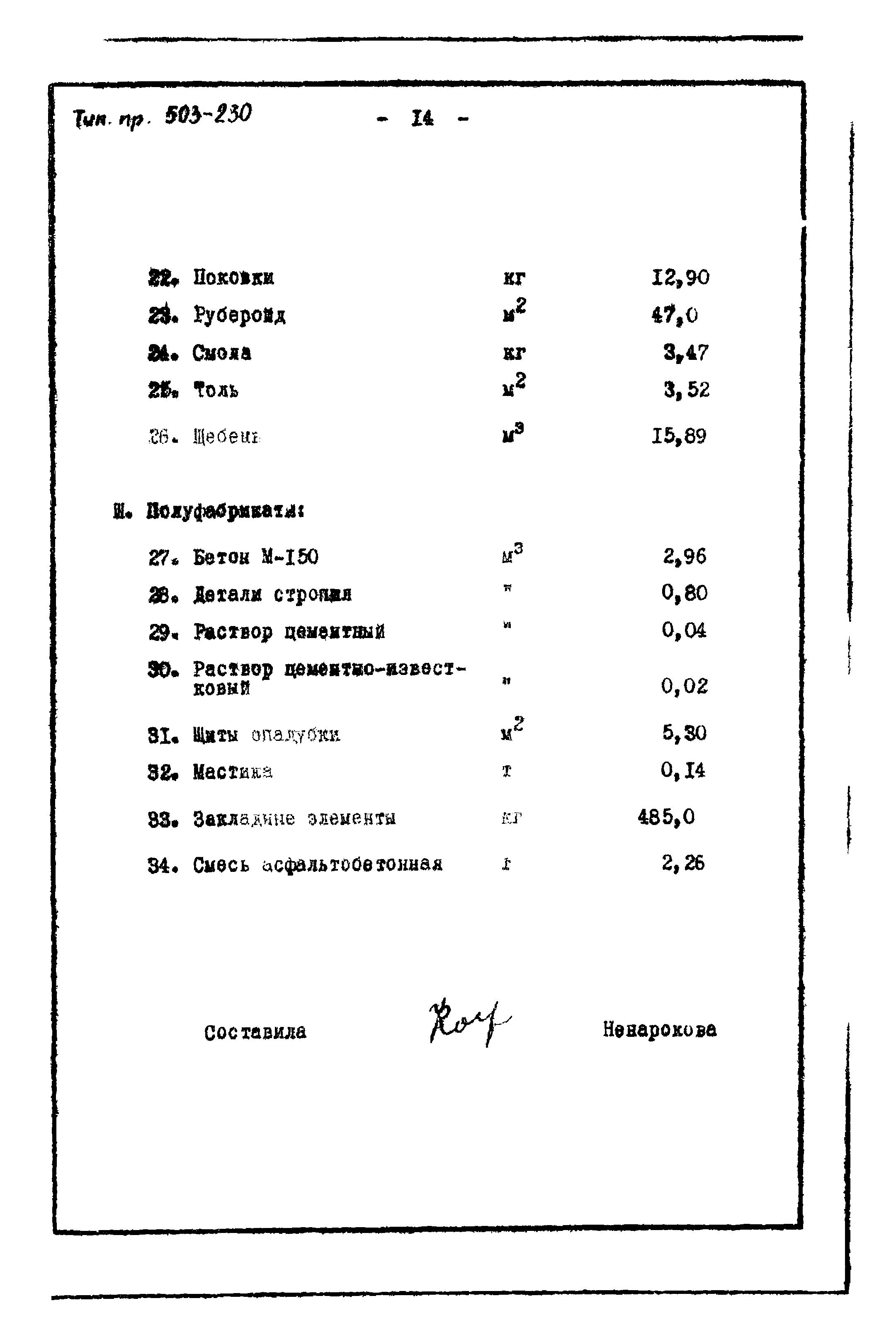 Типовой проект 503-230