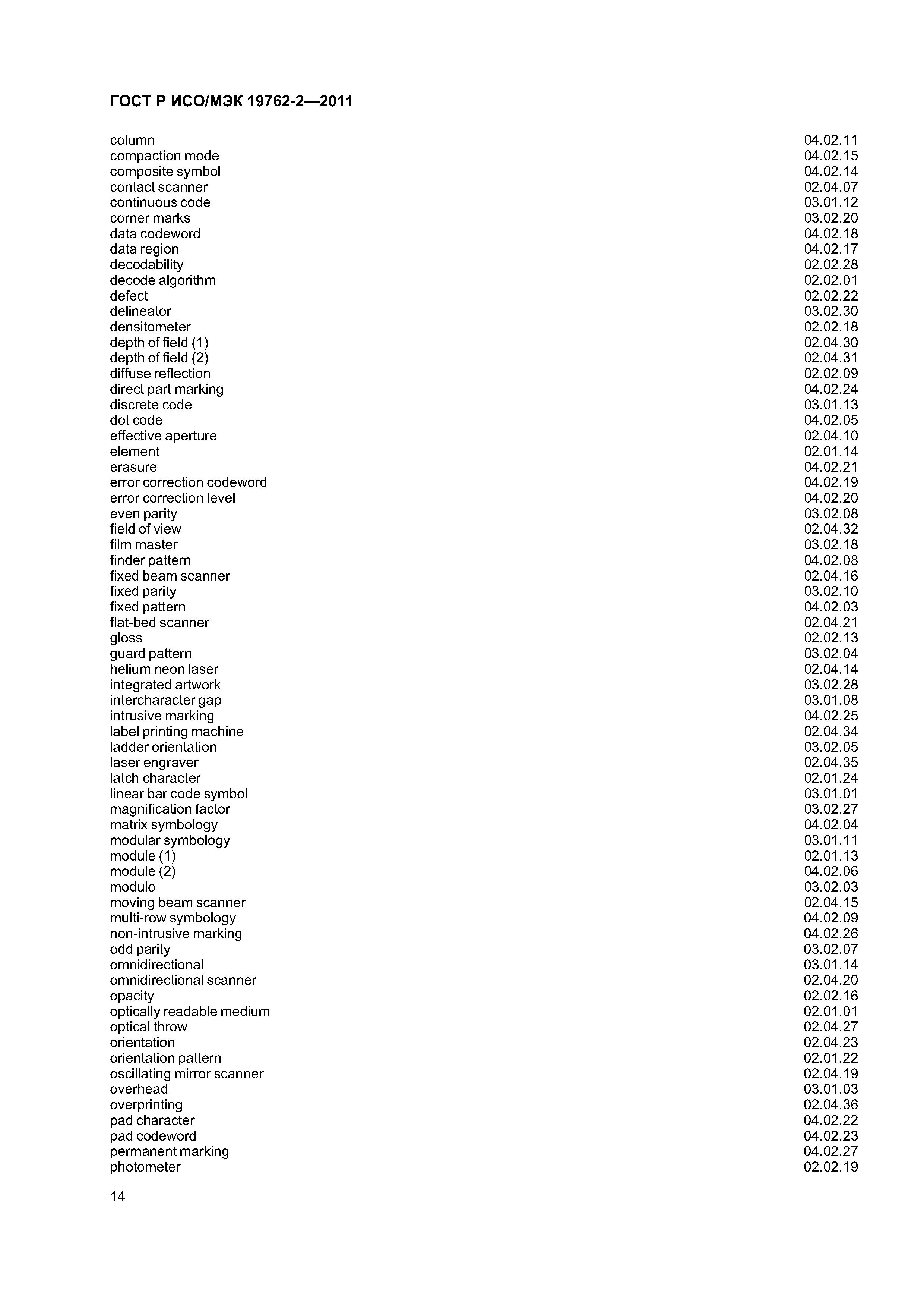 ГОСТ Р ИСО/МЭК 19762-2-2011