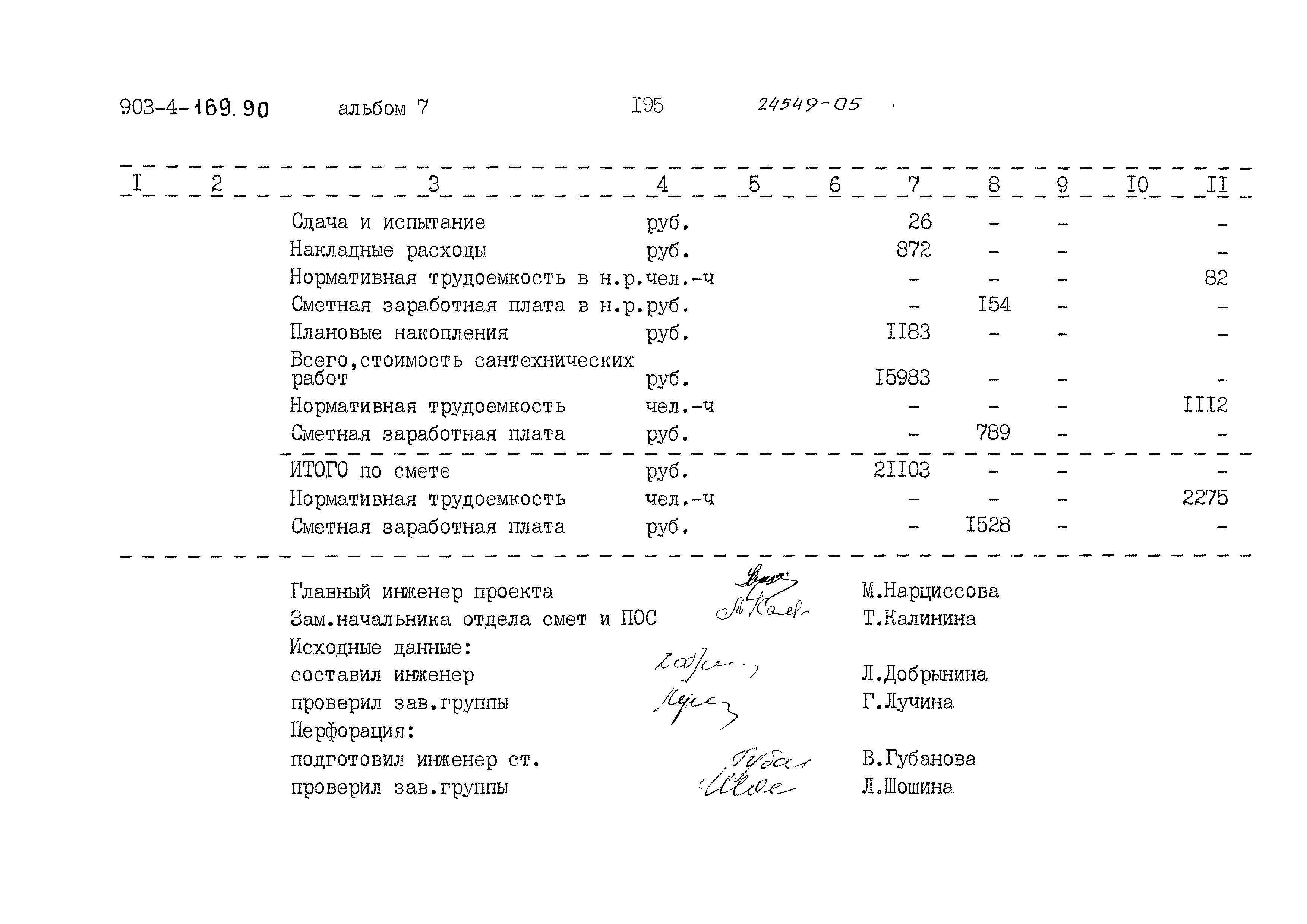 Типовой проект 903-4-169.90